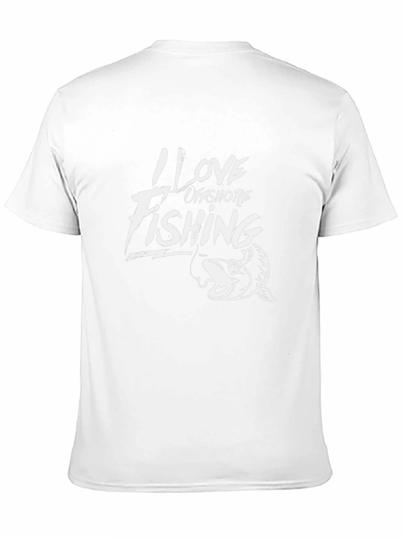 I Love Offshore Fishing Black T-Shirt