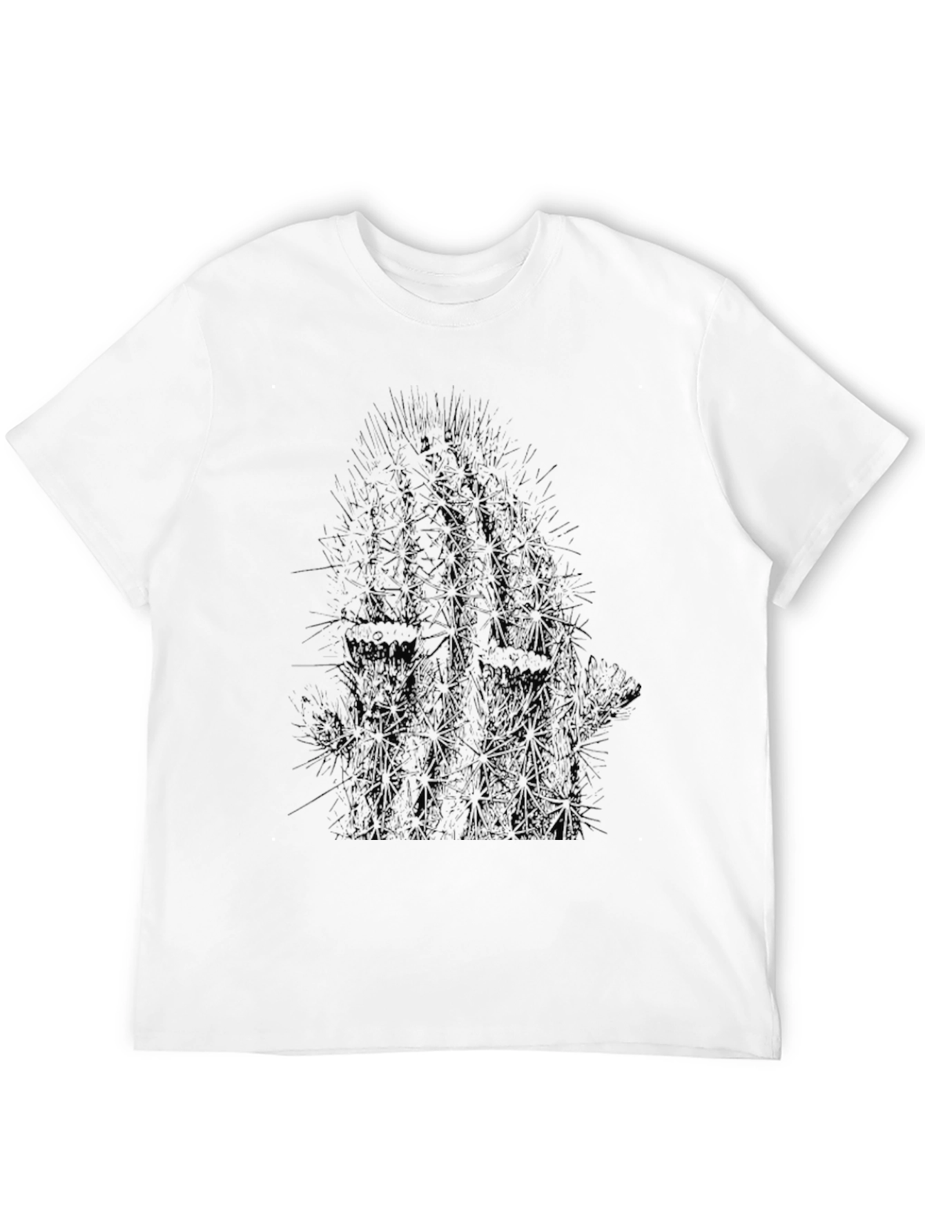 Black Cactus Graphic T-Shirt