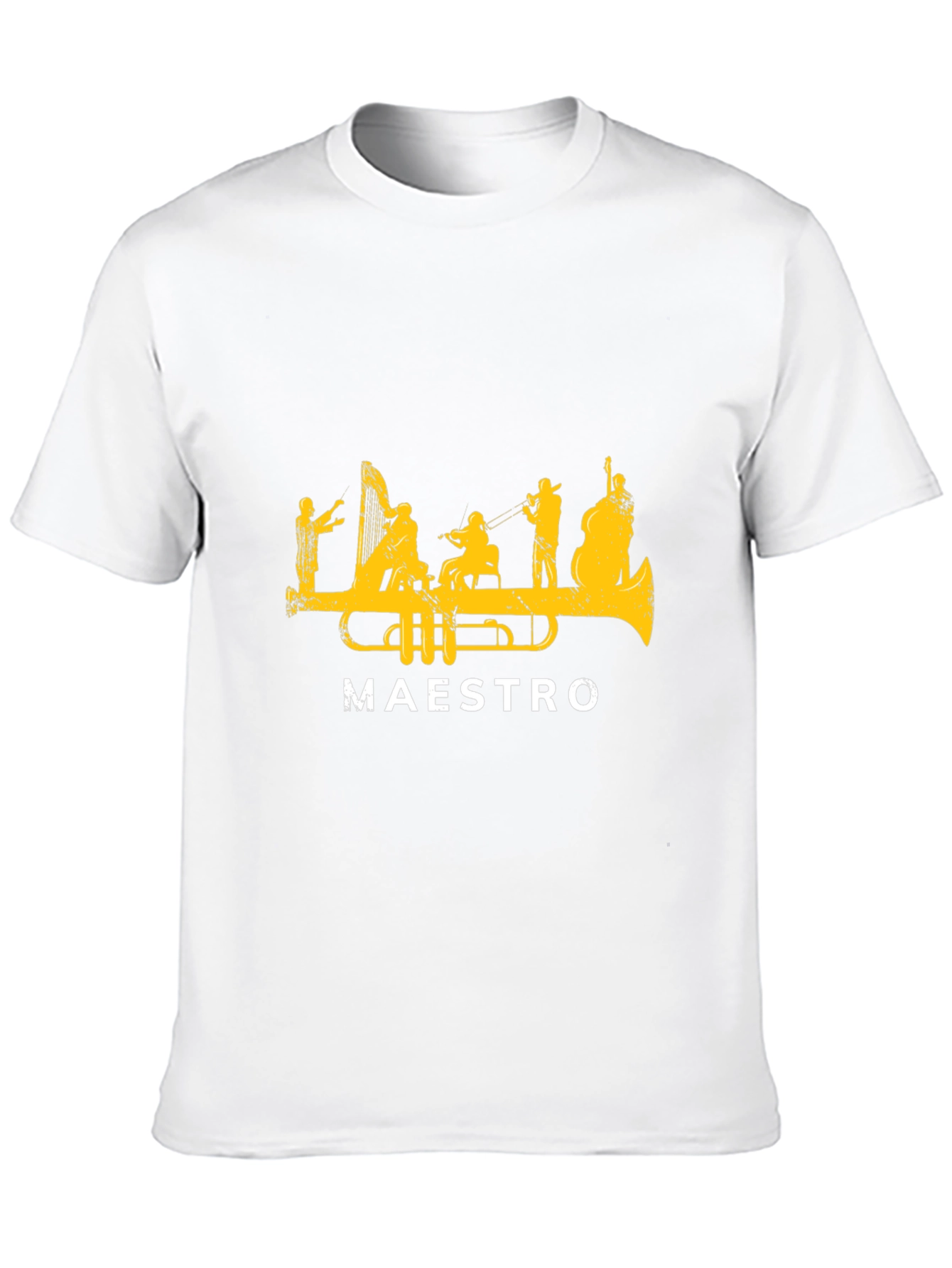 Maestro Trumpet Orchestra Graphic T-Shirt - Black