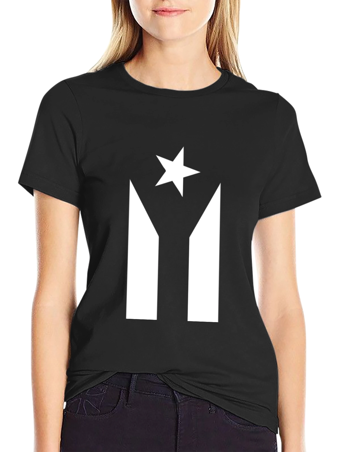 Puerto Rico Flag T-Shirt Pride Tee Black