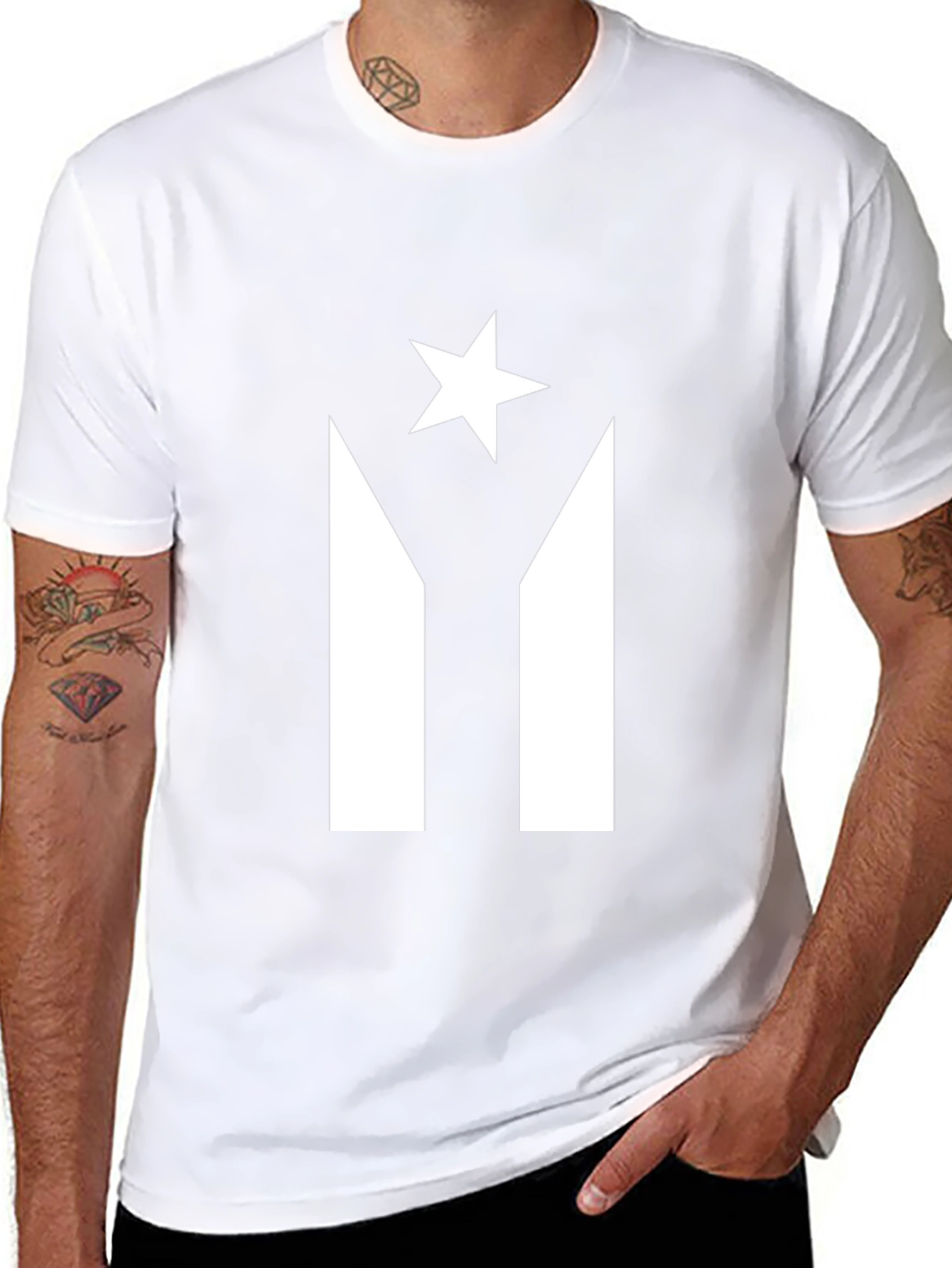 Puerto Rico Flag T-Shirt Pride Tee Black