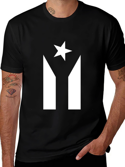 Puerto Rico Flag T-Shirt Pride Tee Black