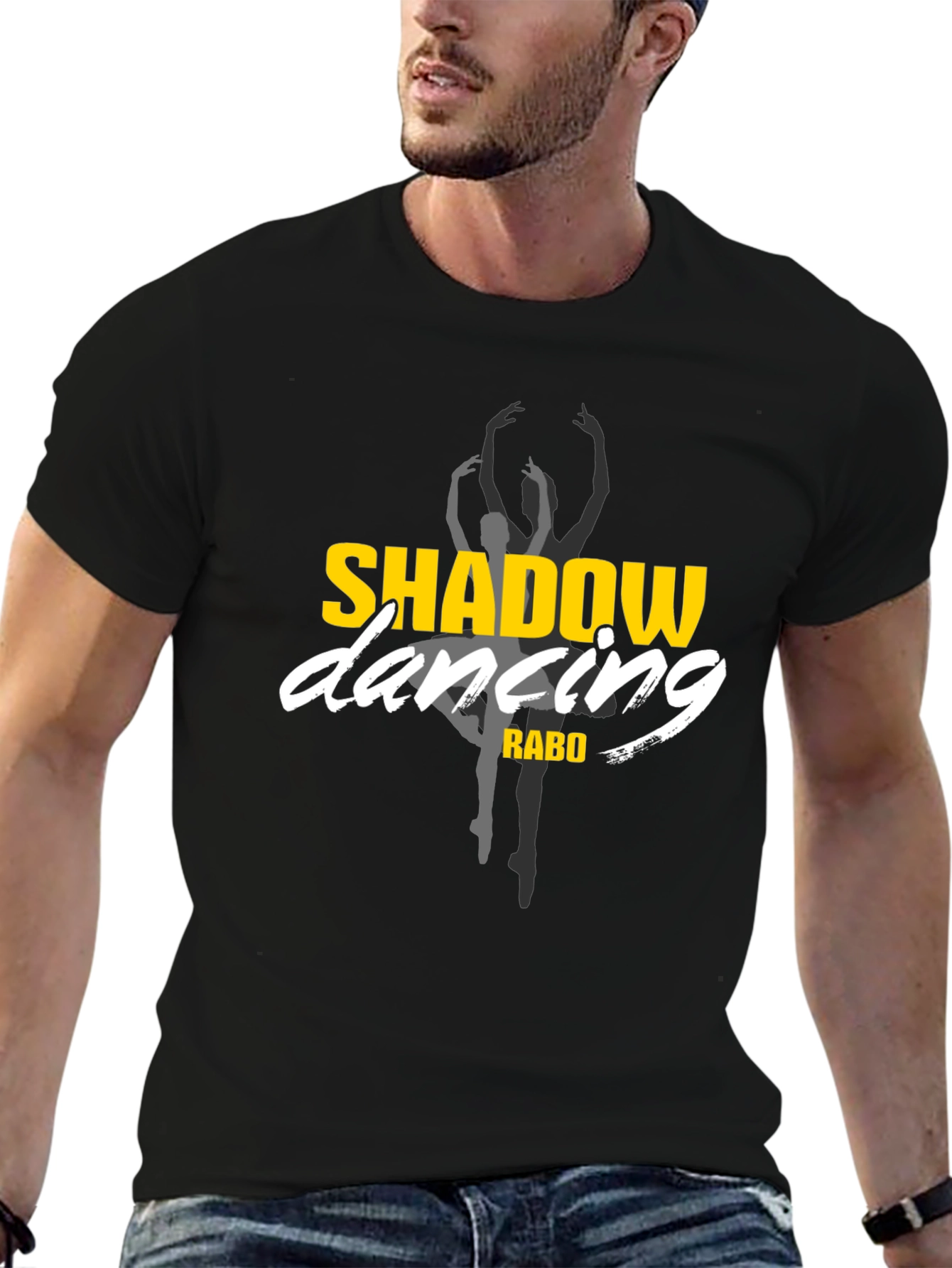Shadow Dancing Black Graphic Tee