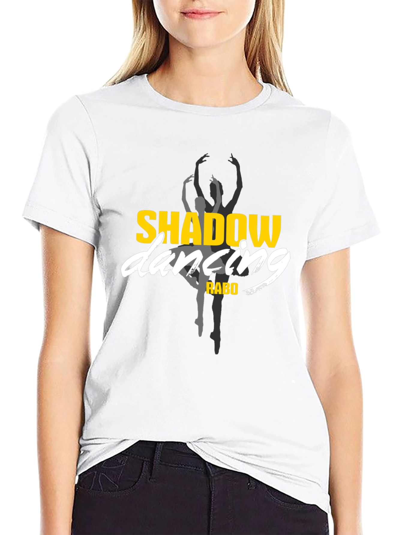 Shadow Dancing Black Graphic Tee