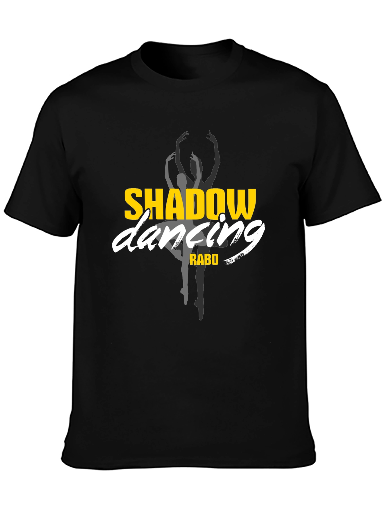 Shadow Dancing Black Graphic Tee