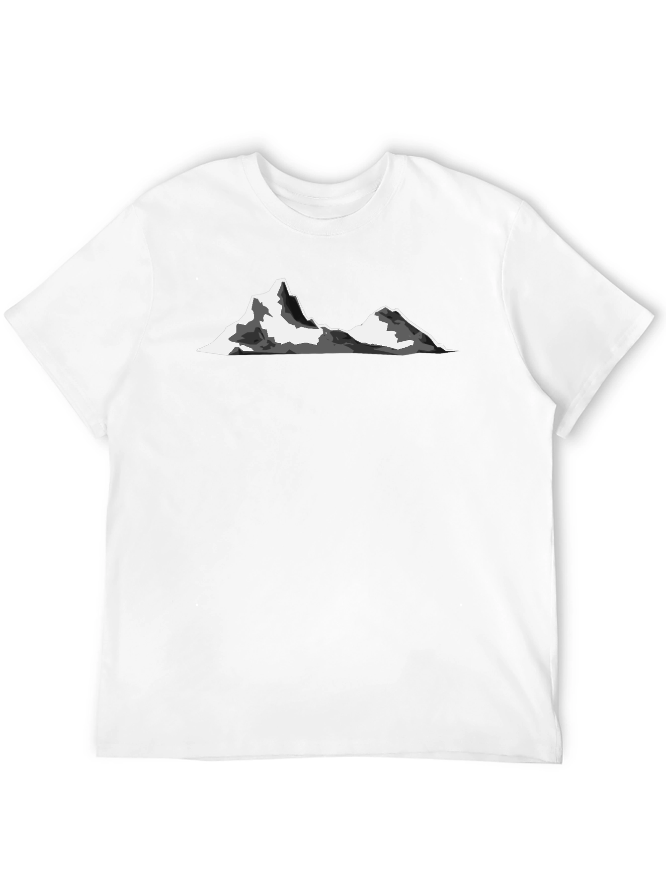Mountain Peak Graphic Tee - Black