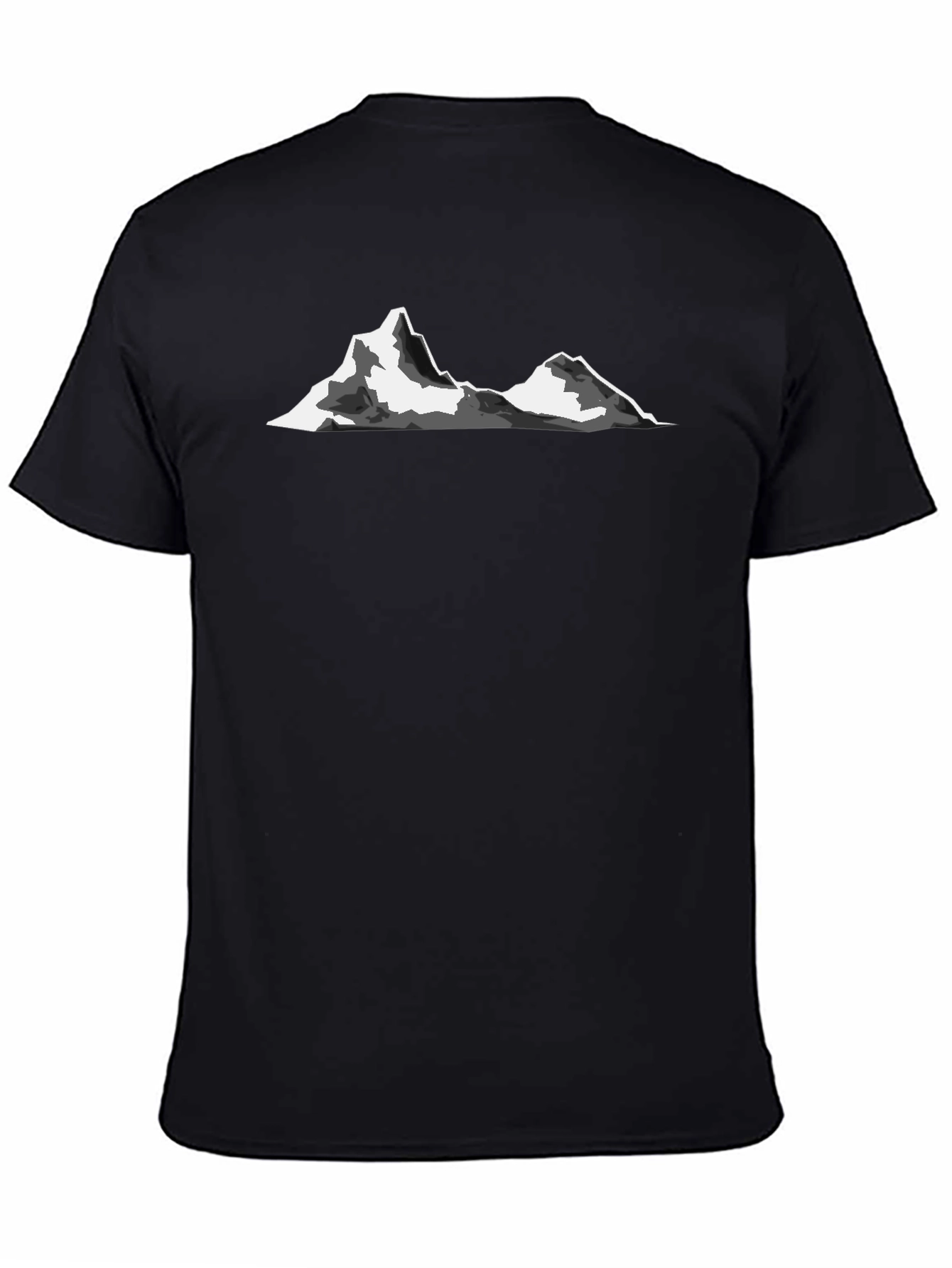 Mountain Peak Graphic Tee - Black