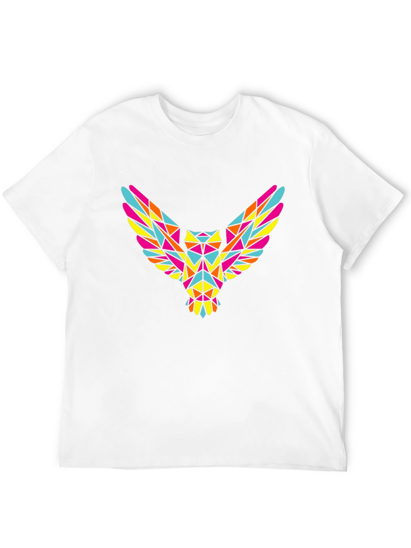 Geometric Owl Graphic Tee - Mens Black T-Shirt