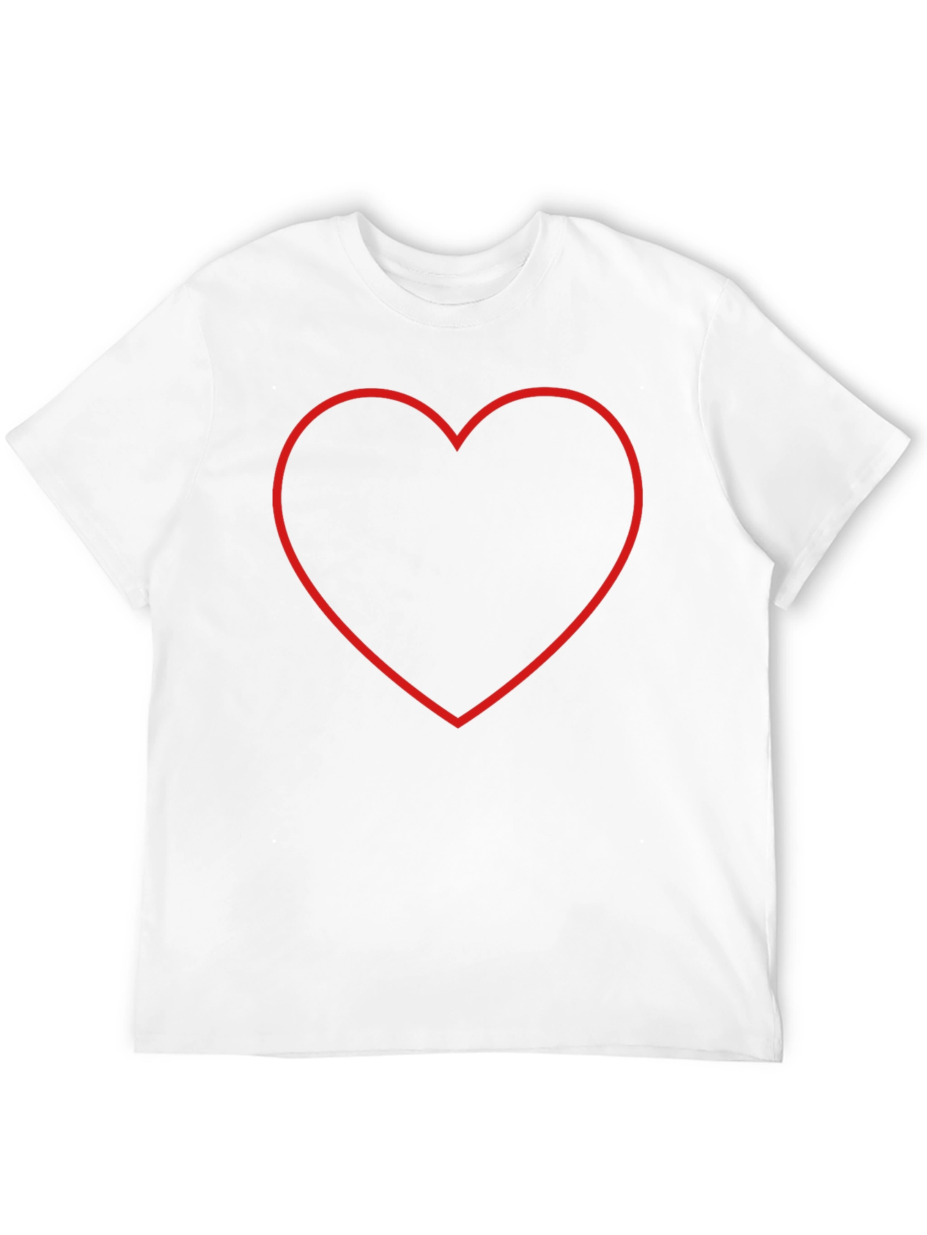 Heart Outline Black T-Shirt