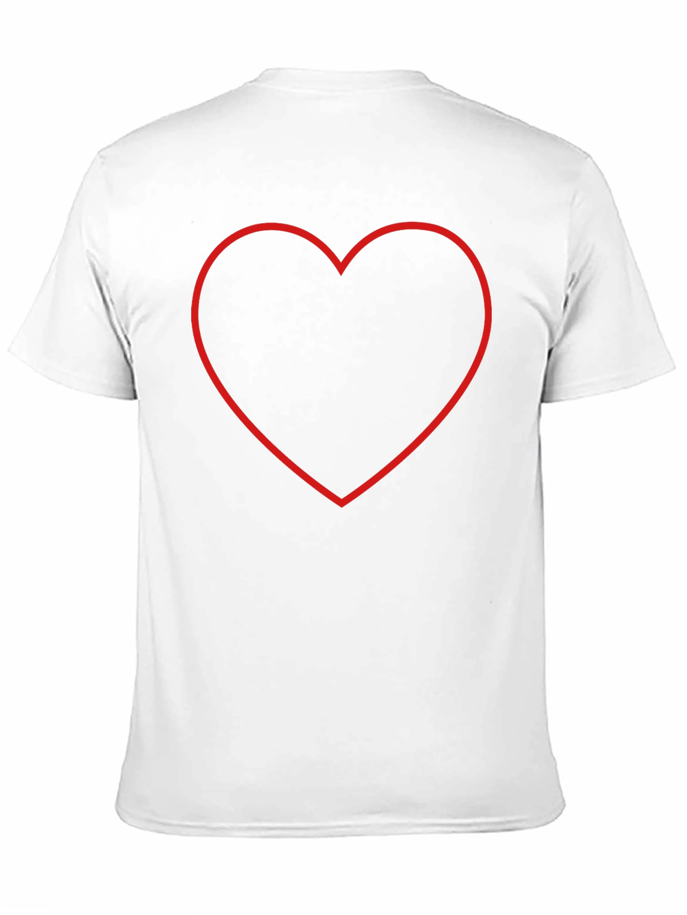 Heart Outline Black T-Shirt