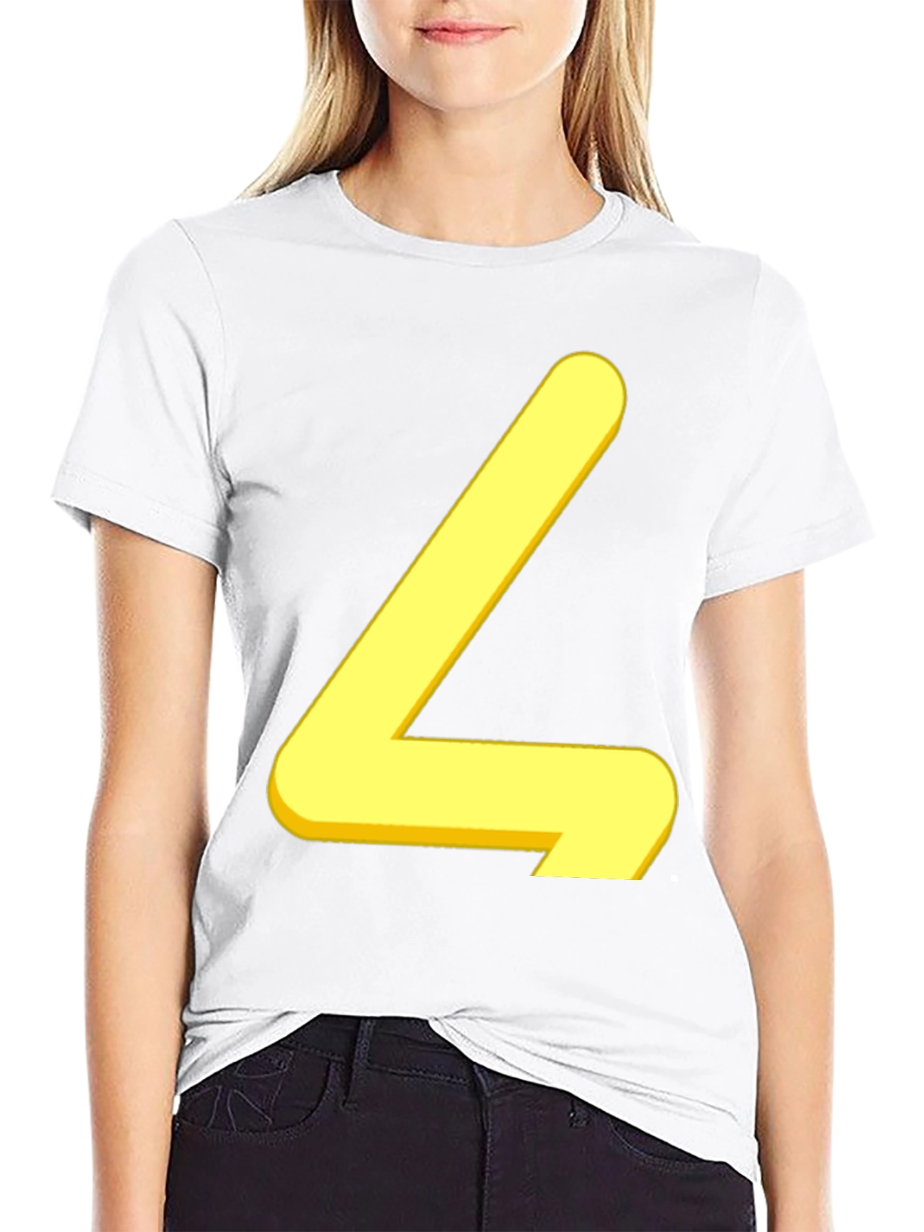 Bold Yellow Letter T-Shirt