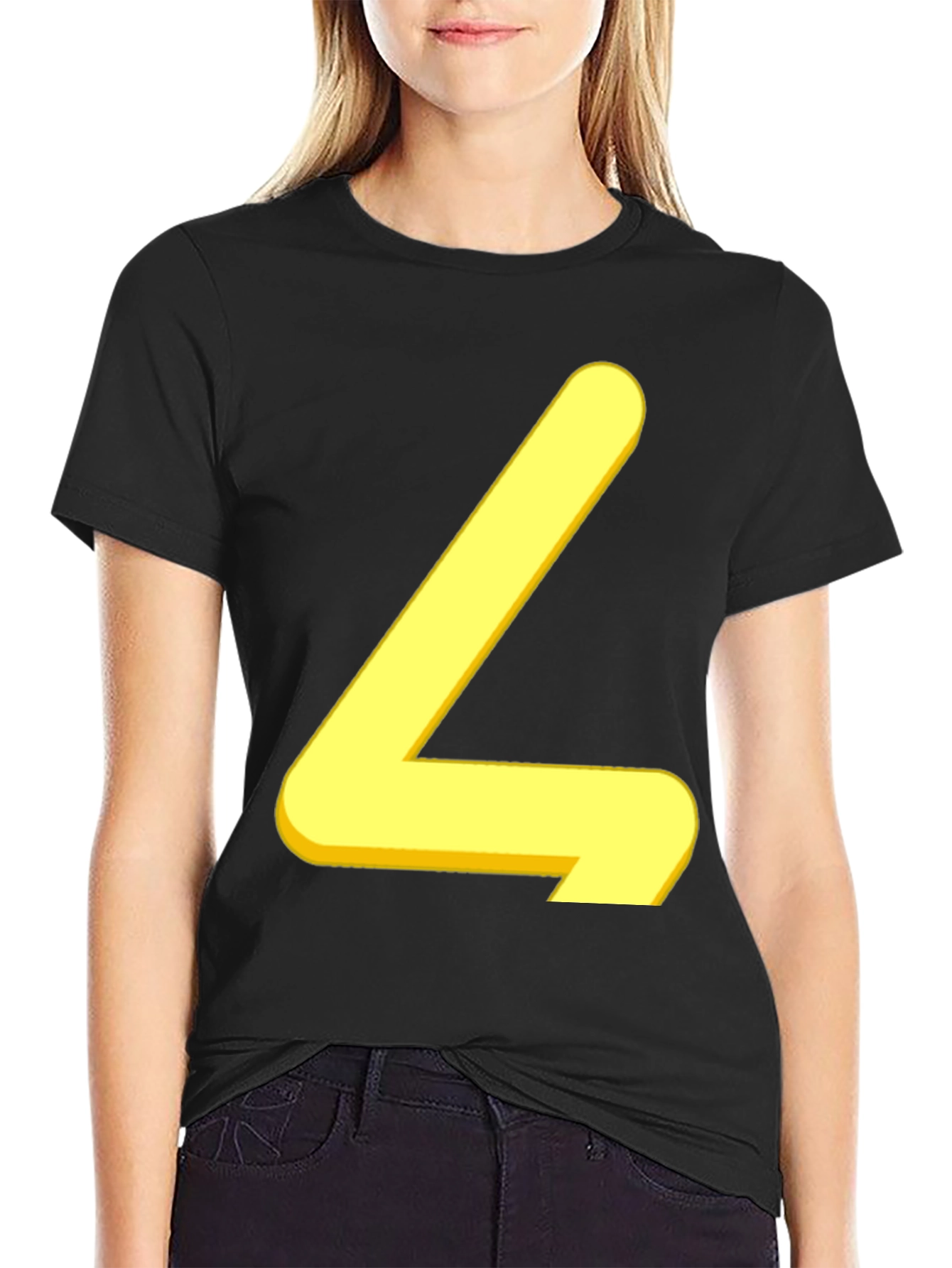 Bold Yellow Letter T-Shirt