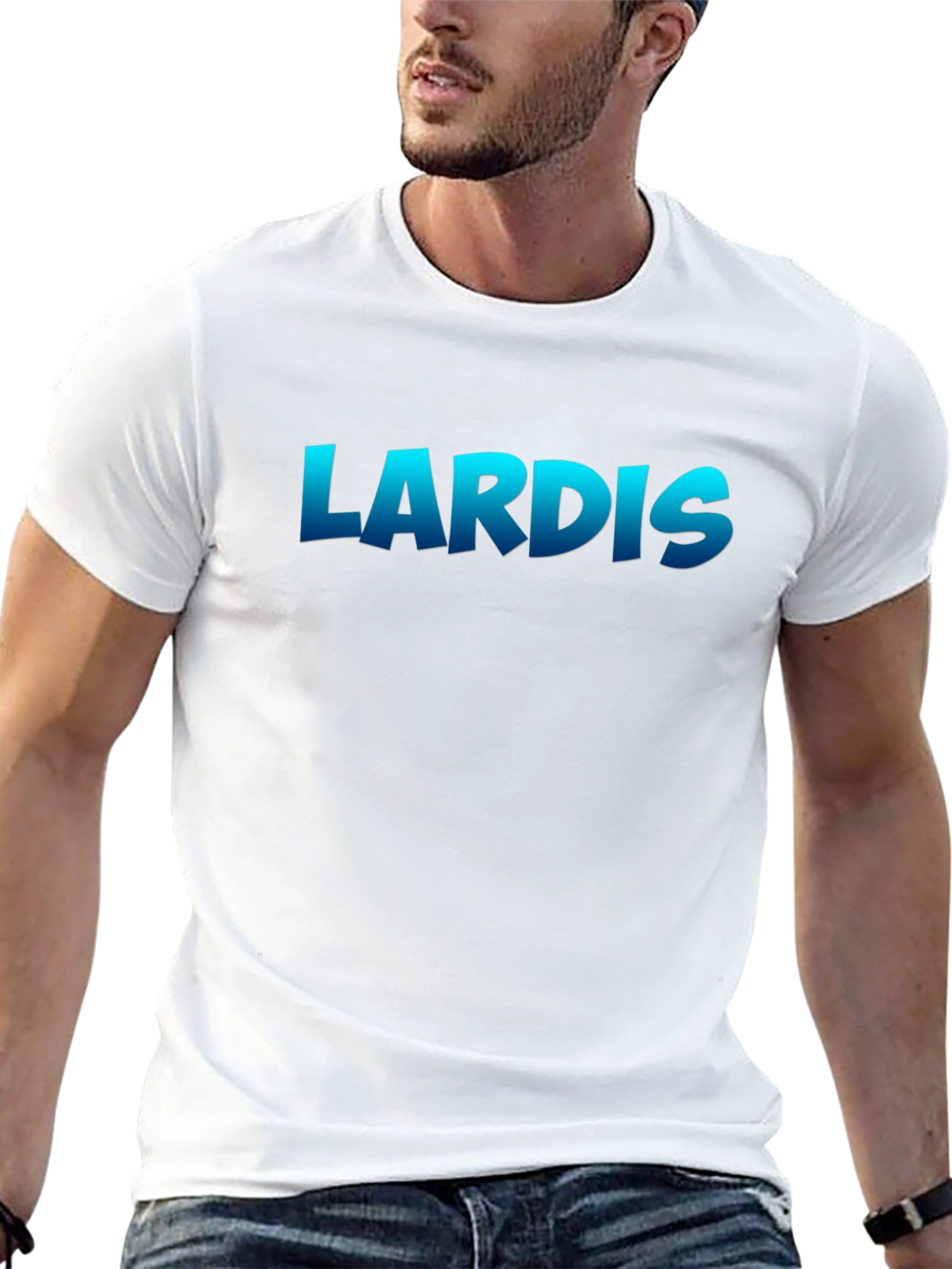 LARDIS Graphic T-Shirt - Casual Black Tee