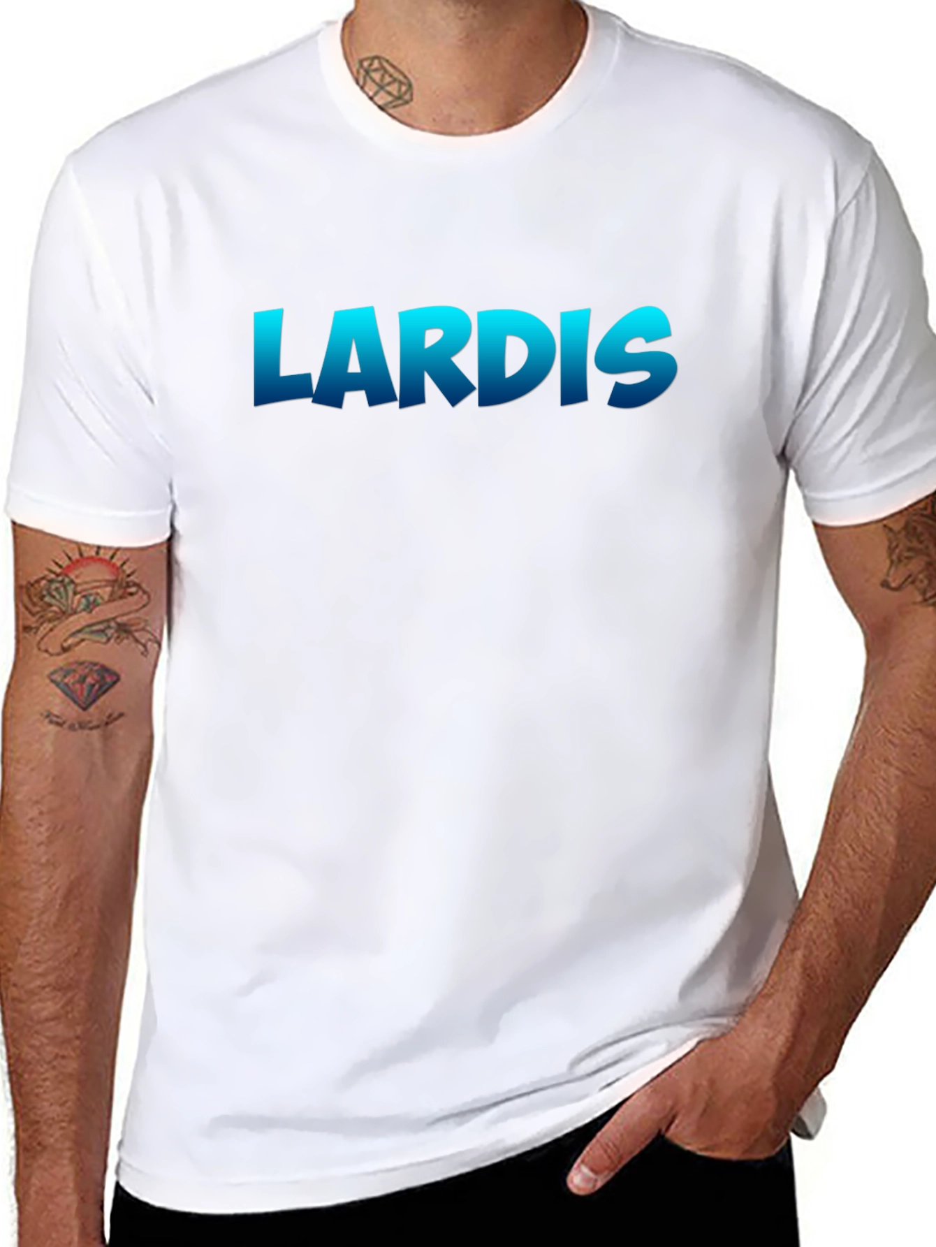 LARDIS Graphic T-Shirt - Casual Black Tee