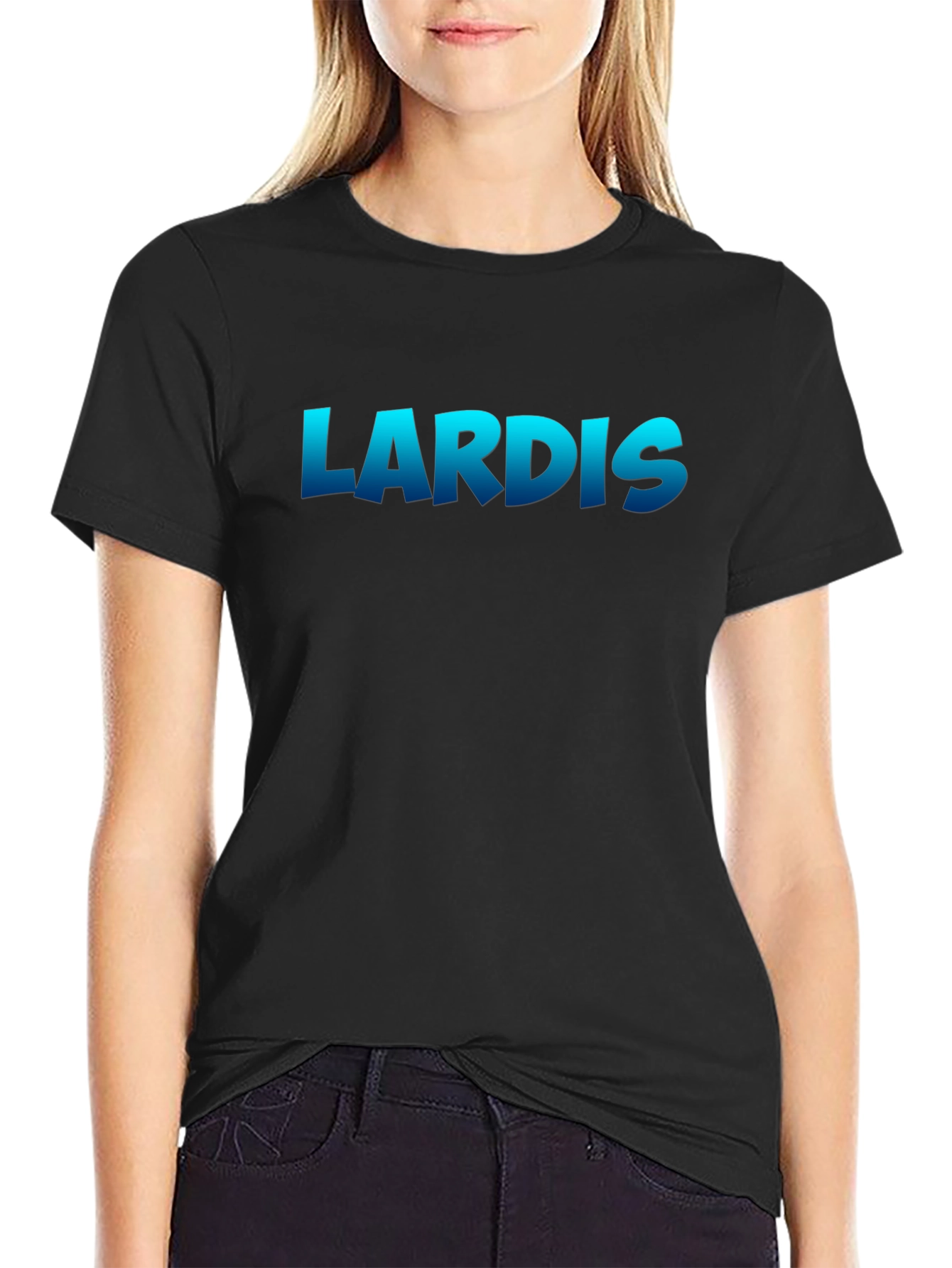 LARDIS Graphic T-Shirt - Casual Black Tee