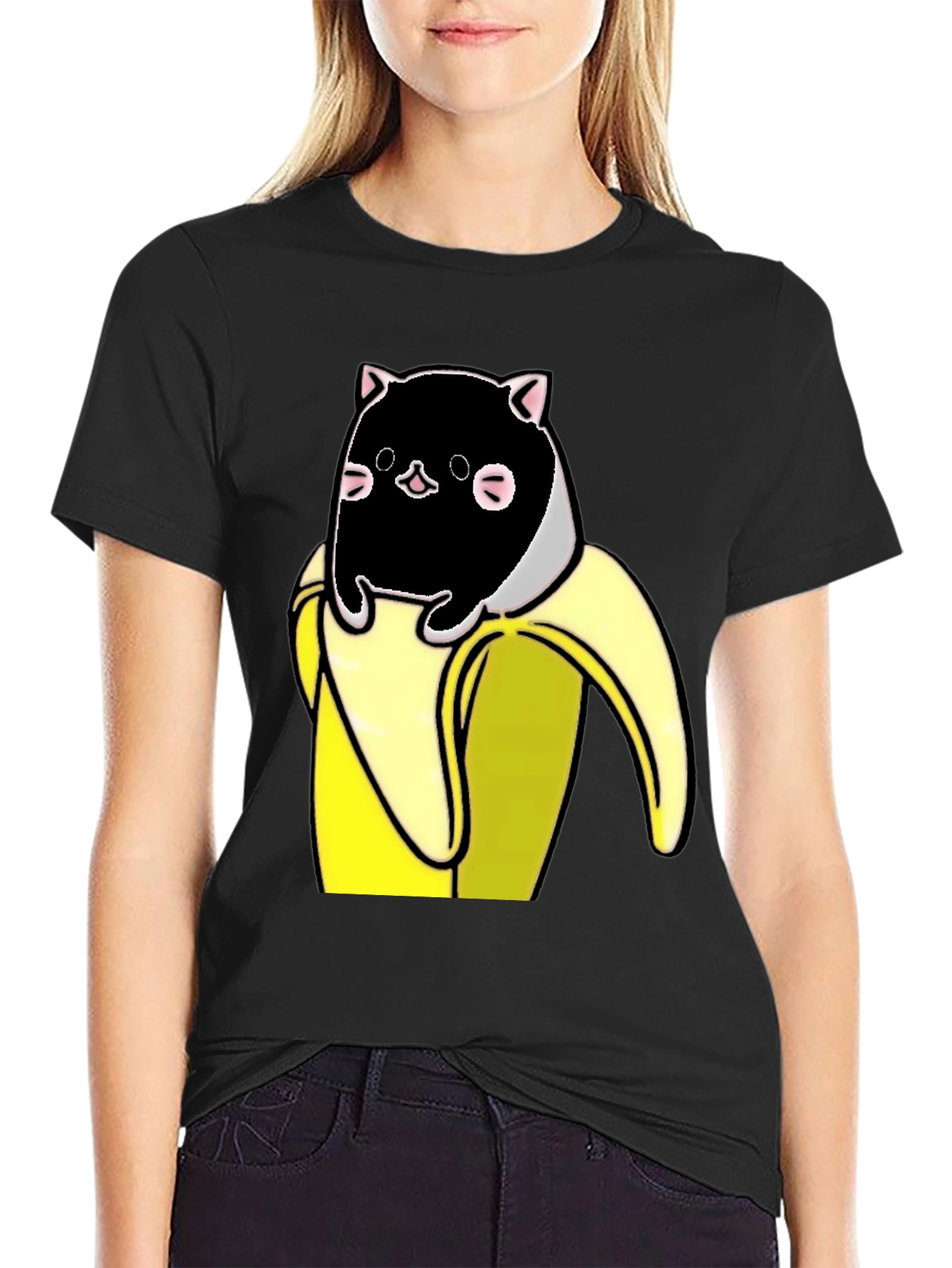 Banana Cat T-Shirt - Whimsical Graphic Tee