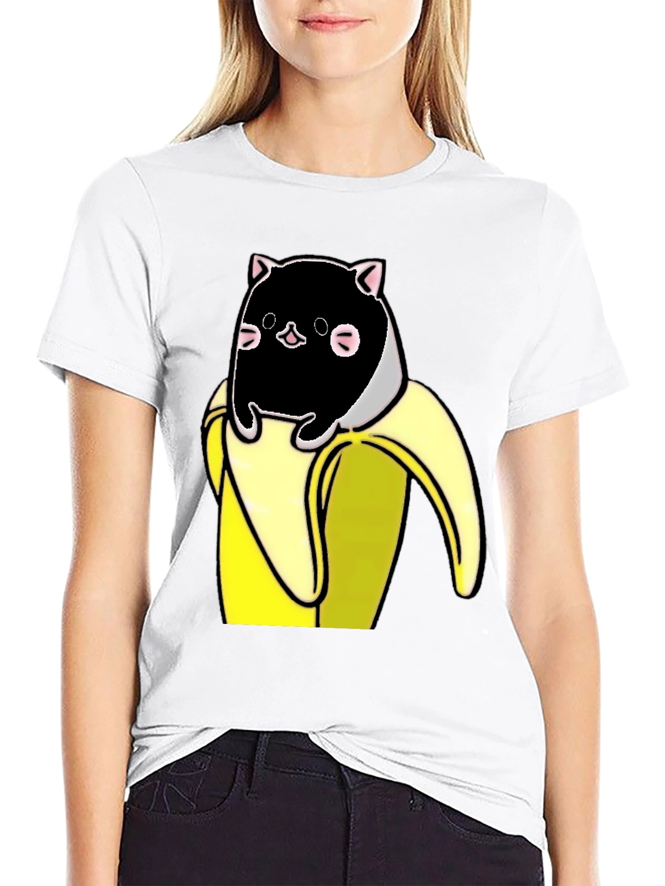 Banana Cat T-Shirt - Whimsical Graphic Tee