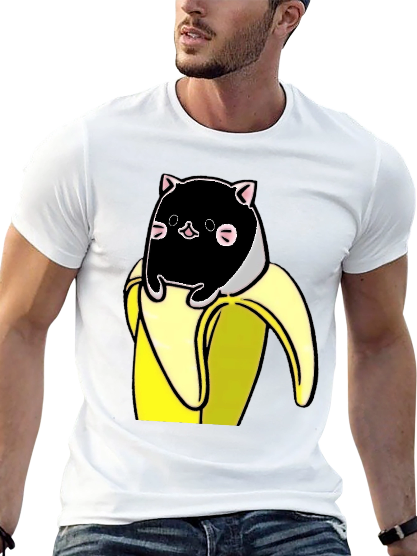 Banana Cat T-Shirt - Whimsical Graphic Tee