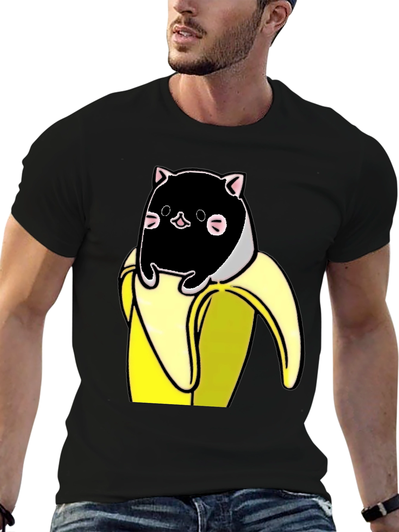 Banana Cat T-Shirt - Whimsical Graphic Tee