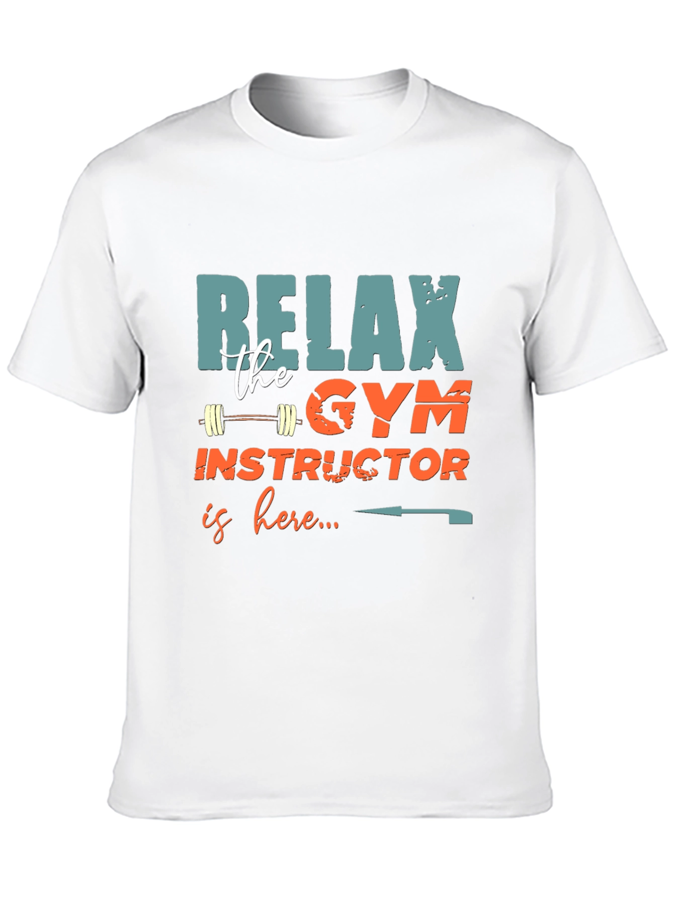 Relax Gym Instructor Here Mens T-Shirt