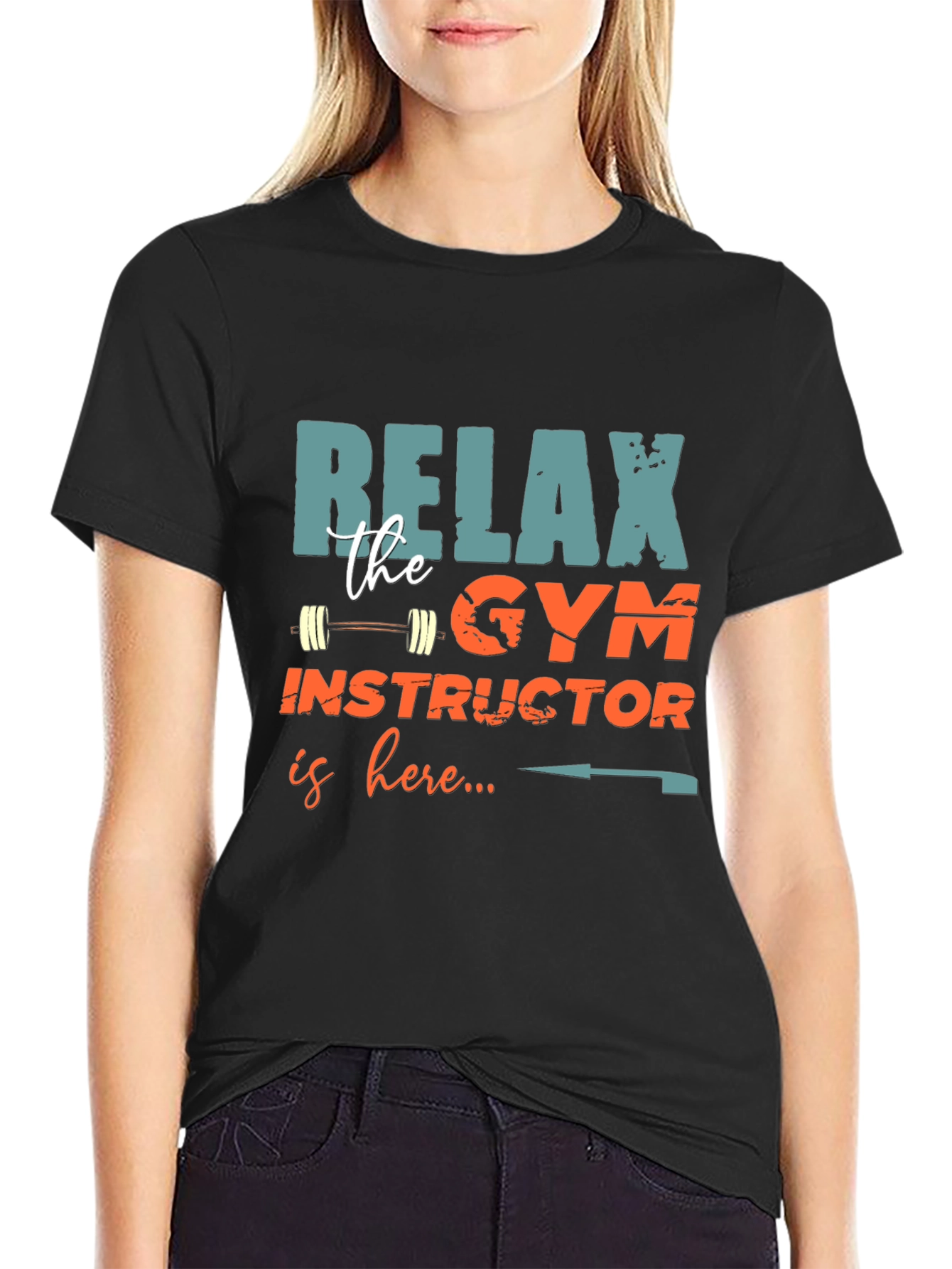 Relax Gym Instructor Here Mens T-Shirt