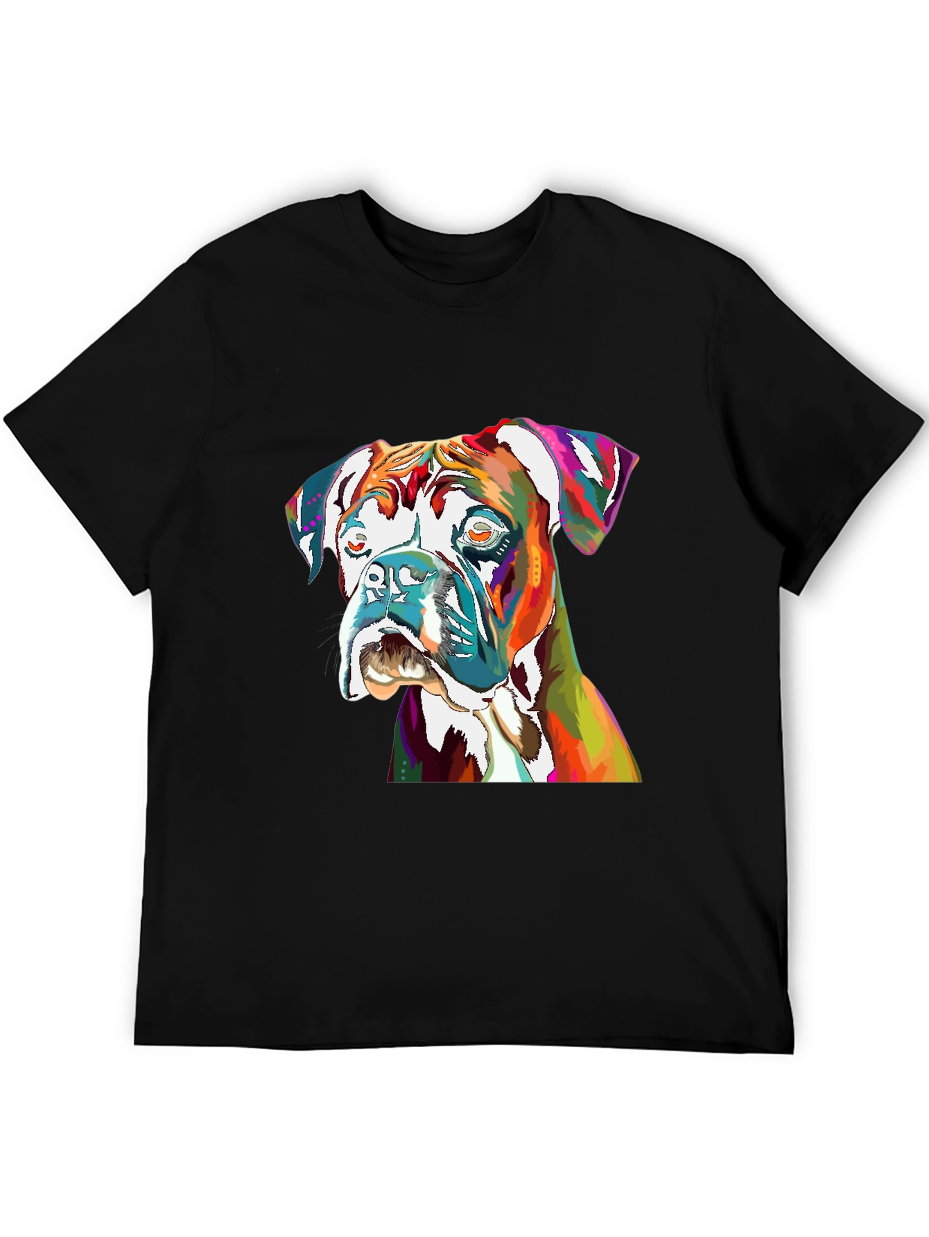 Vibrant Boxer Dog Graphic Tee - Unisex