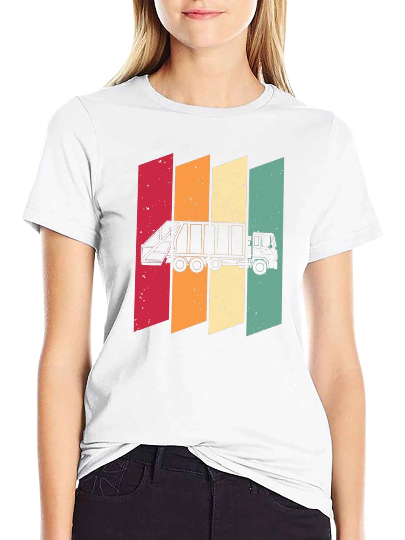 Retro Style Garbage Truck T-Shirt