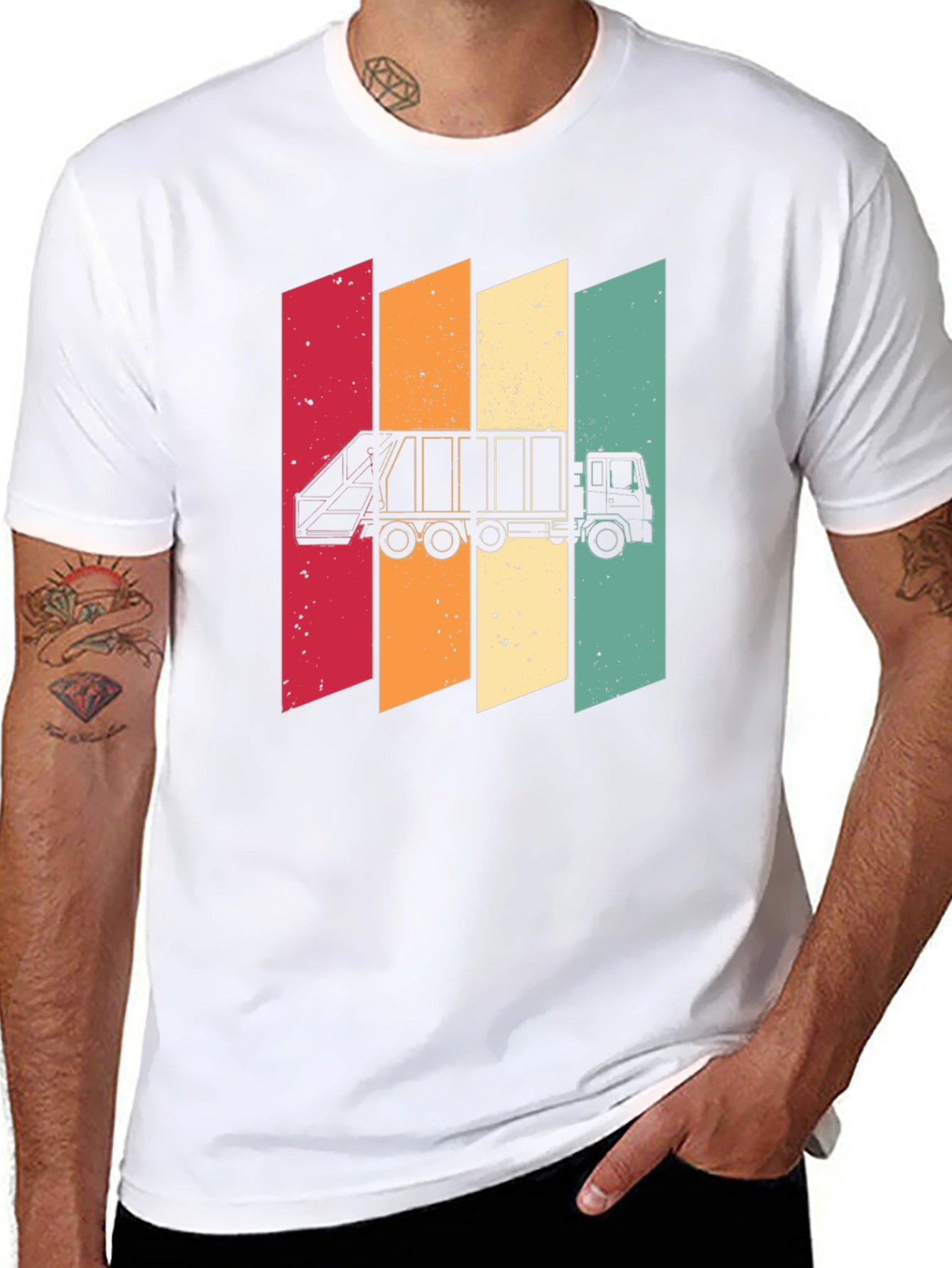 Retro Style Garbage Truck T-Shirt