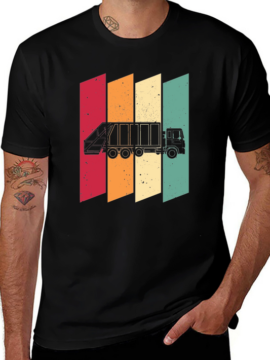 Retro Style Garbage Truck T-Shirt