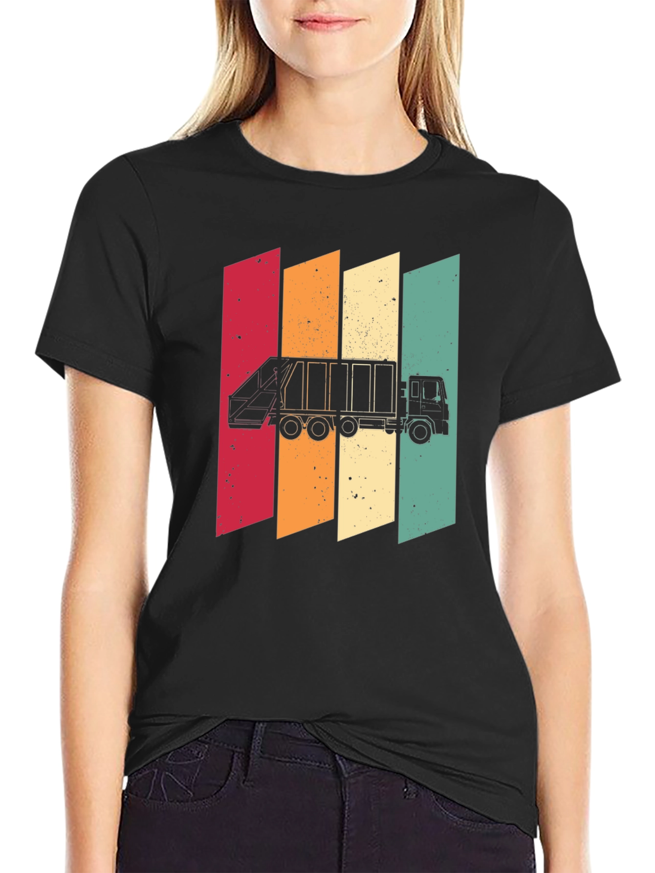 Retro Style Garbage Truck T-Shirt