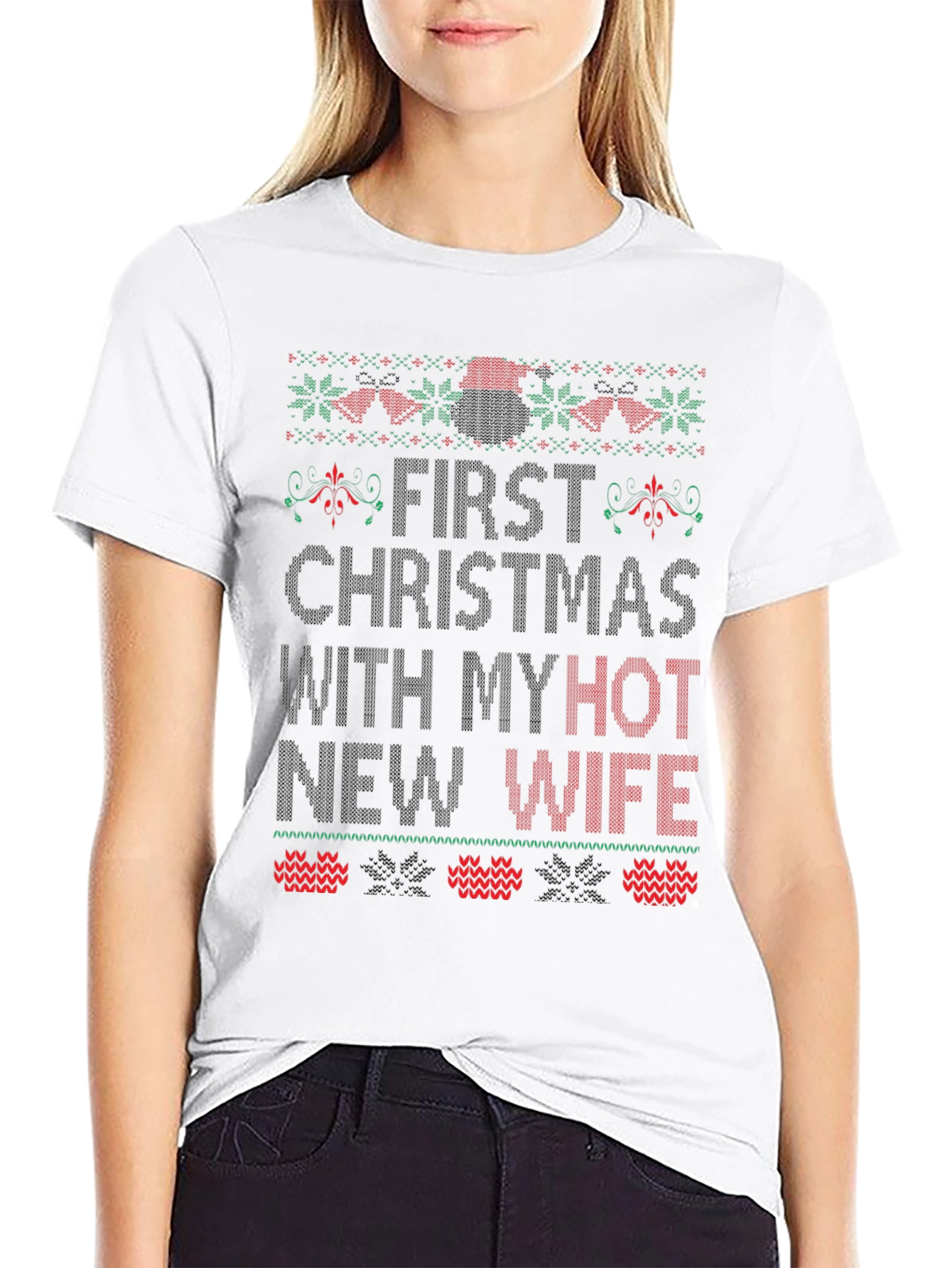 First Christmas With Hot Wife Graphic Tee