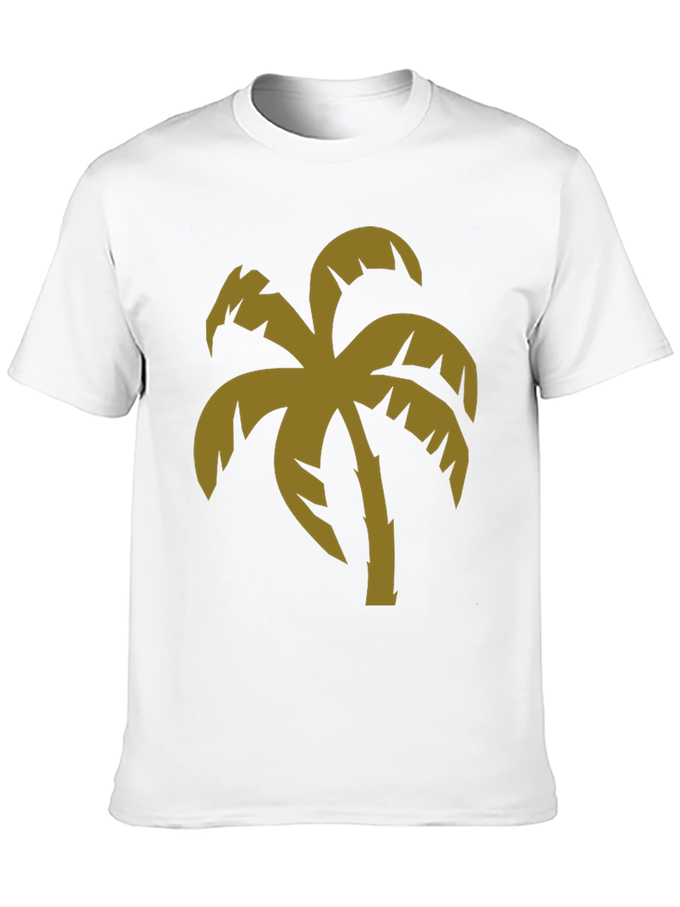 Tropical Palm Tree Graphic Black T-Shirt