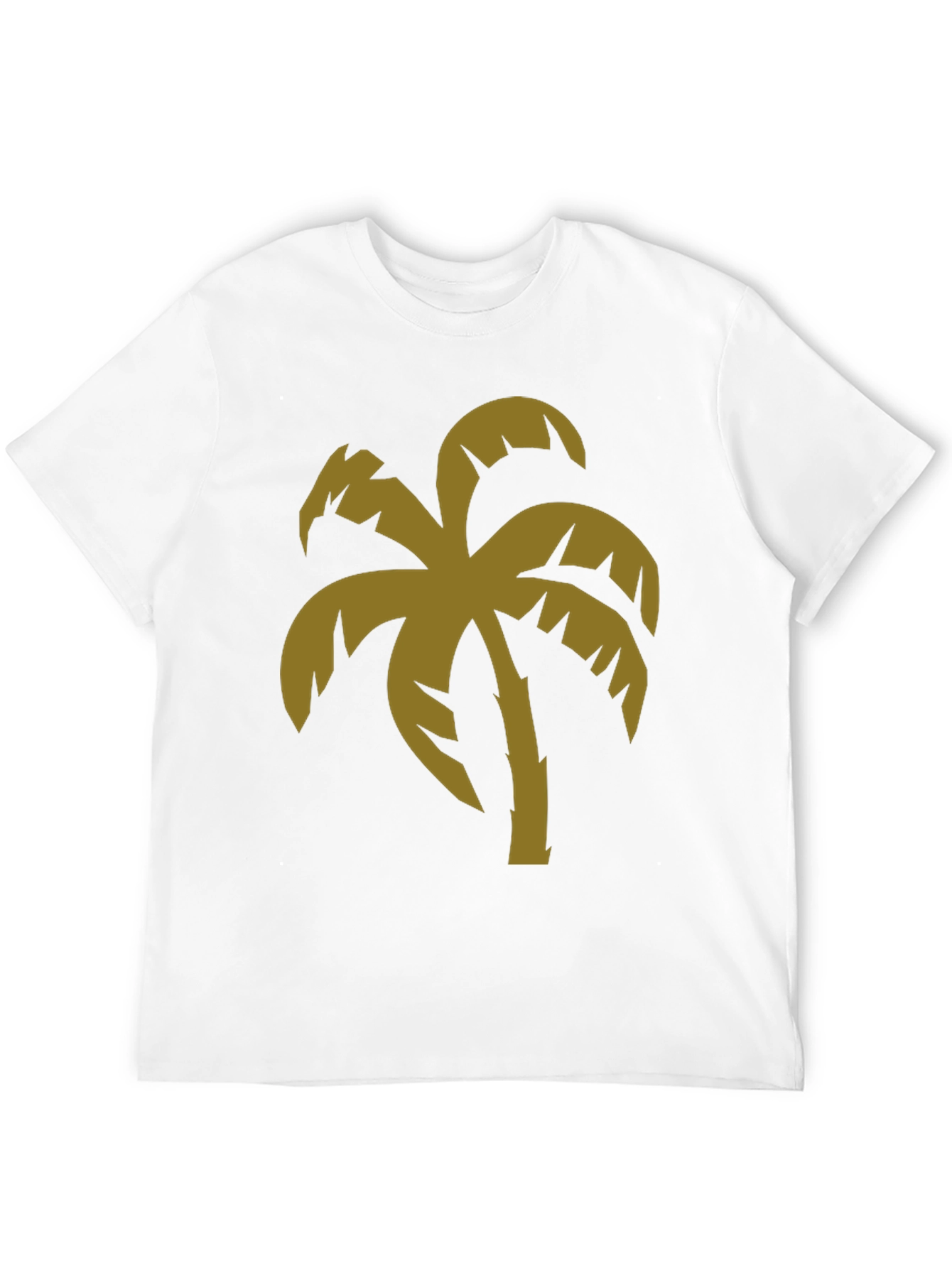 Tropical Palm Tree Graphic Black T-Shirt
