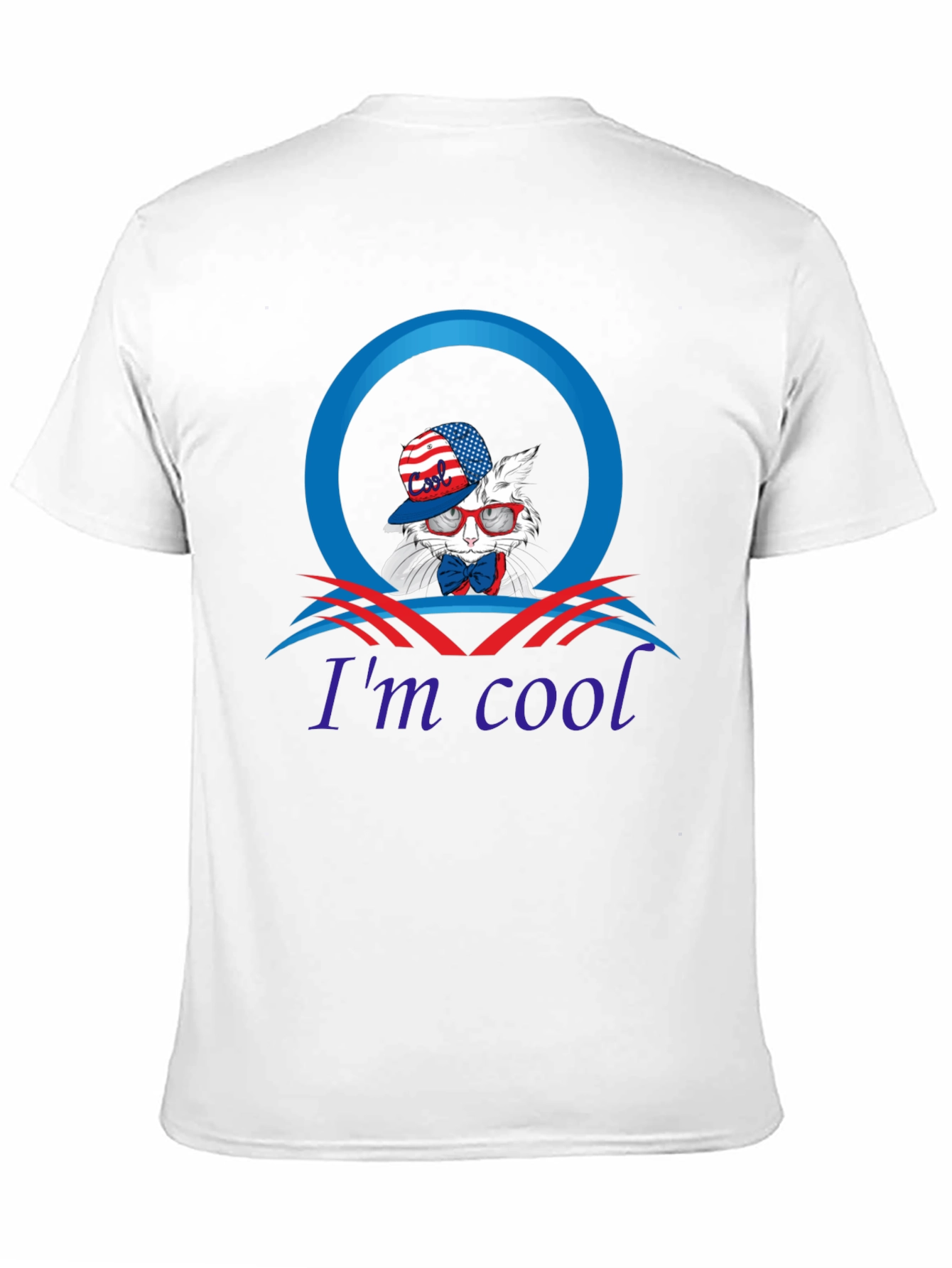 Im Cool Patriotic Rabbit Graphic Tee
