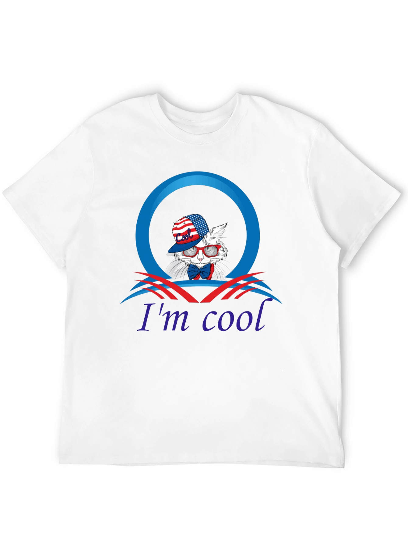 Im Cool Patriotic Rabbit Graphic Tee