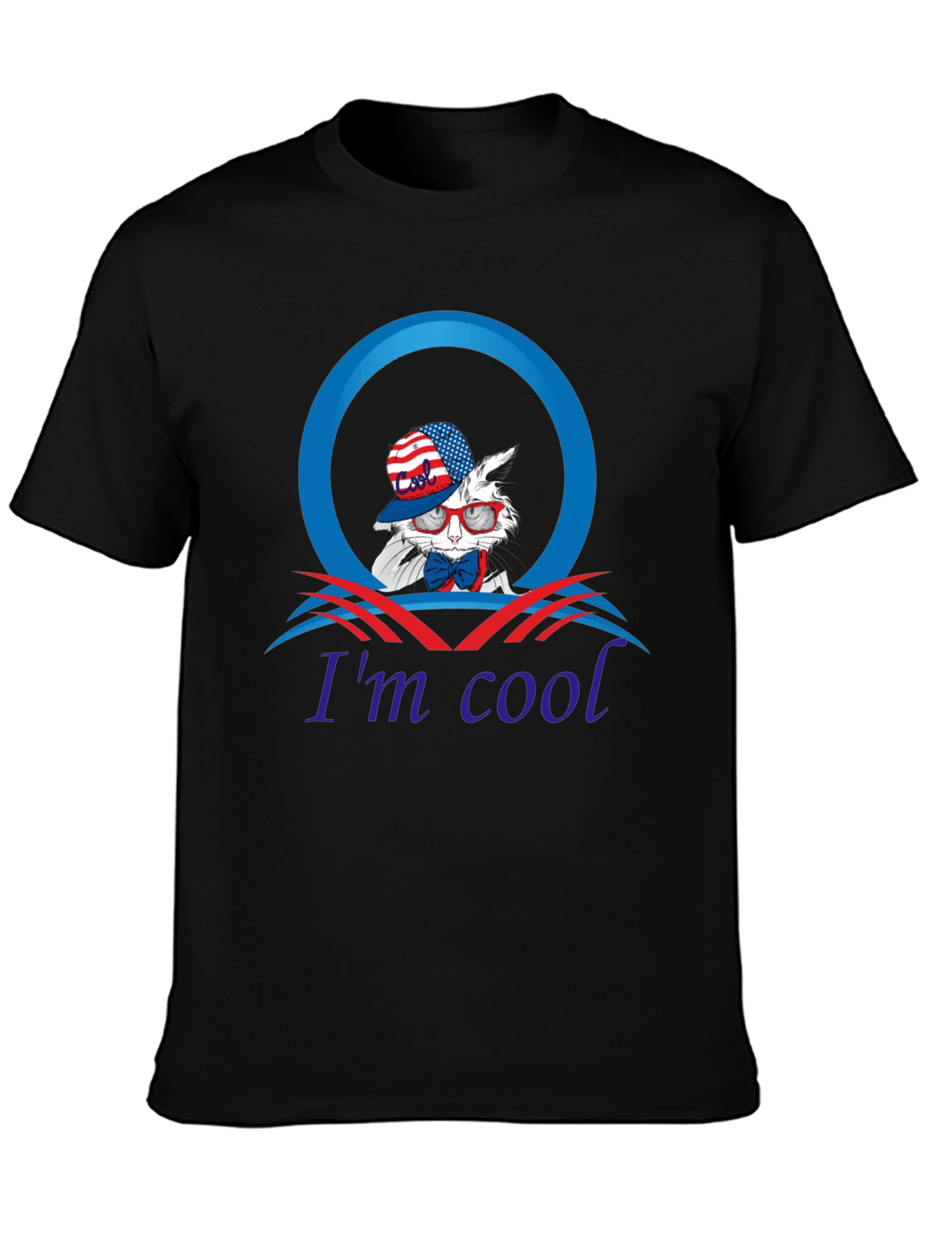 Im Cool Patriotic Rabbit Graphic Tee