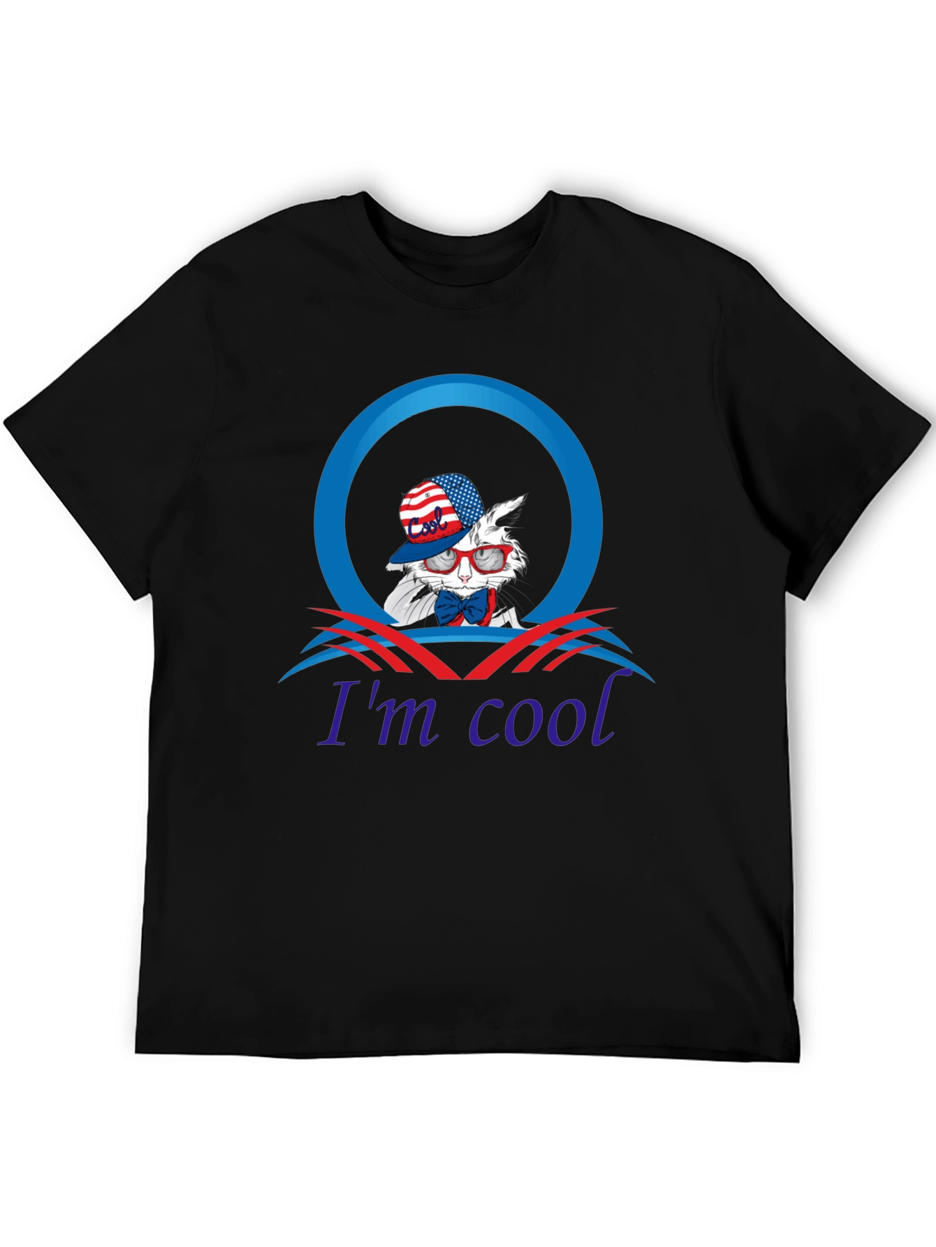 Im Cool Patriotic Rabbit Graphic Tee