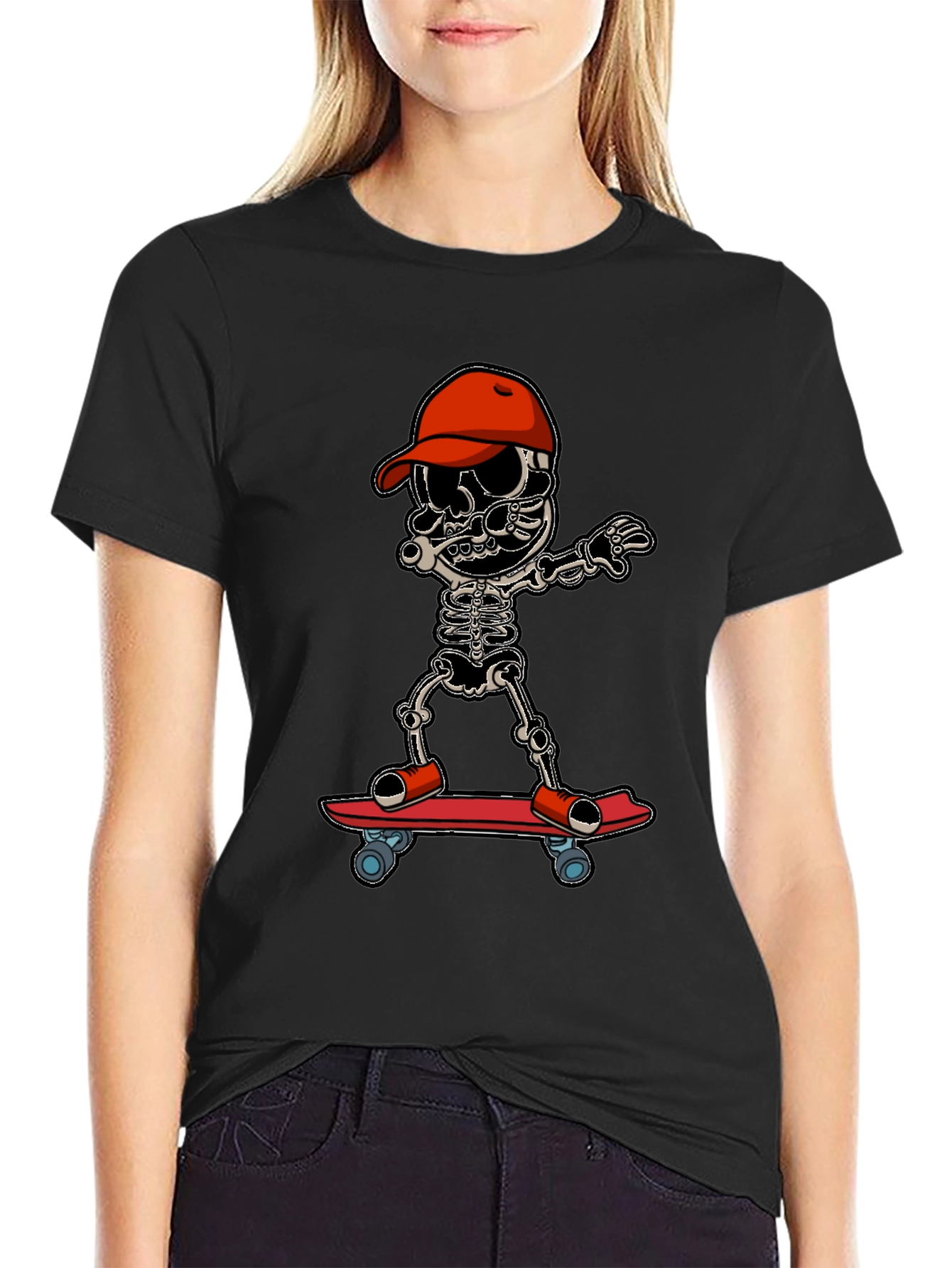 Skateboarding Skeleton T-Shirt