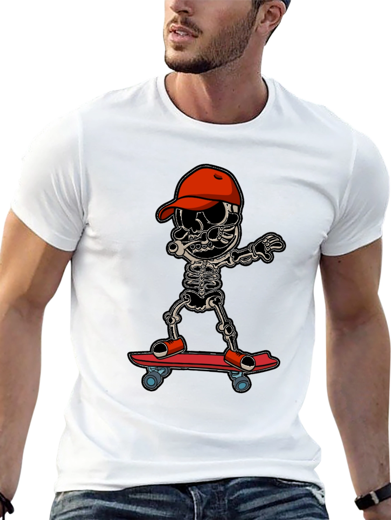 Skateboarding Skeleton T-Shirt