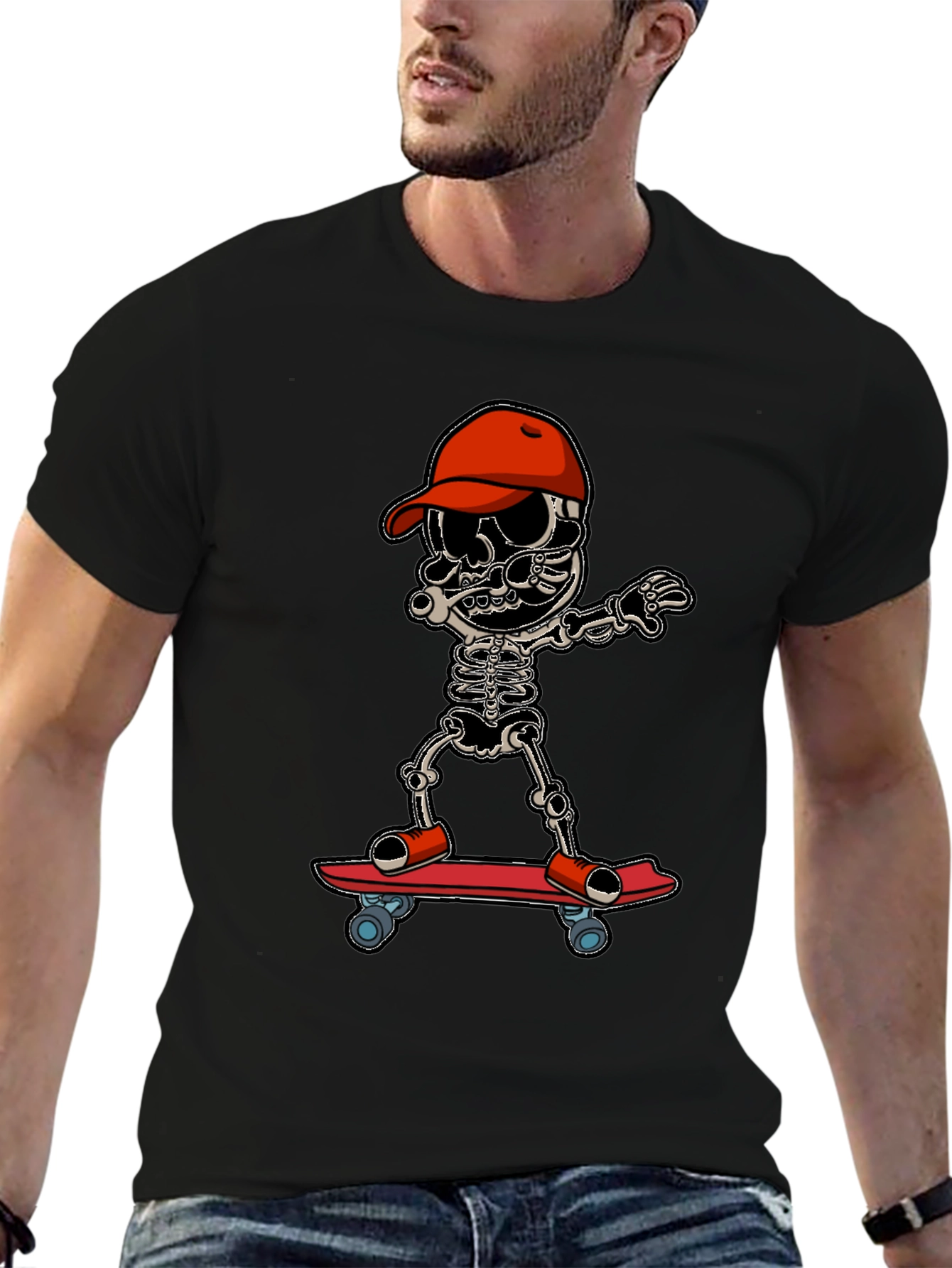 Skateboarding Skeleton T-Shirt