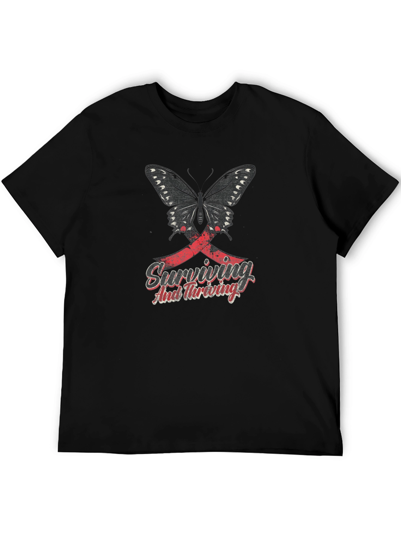 Butterfly Surviving and Thriving Graphic T-Shirt