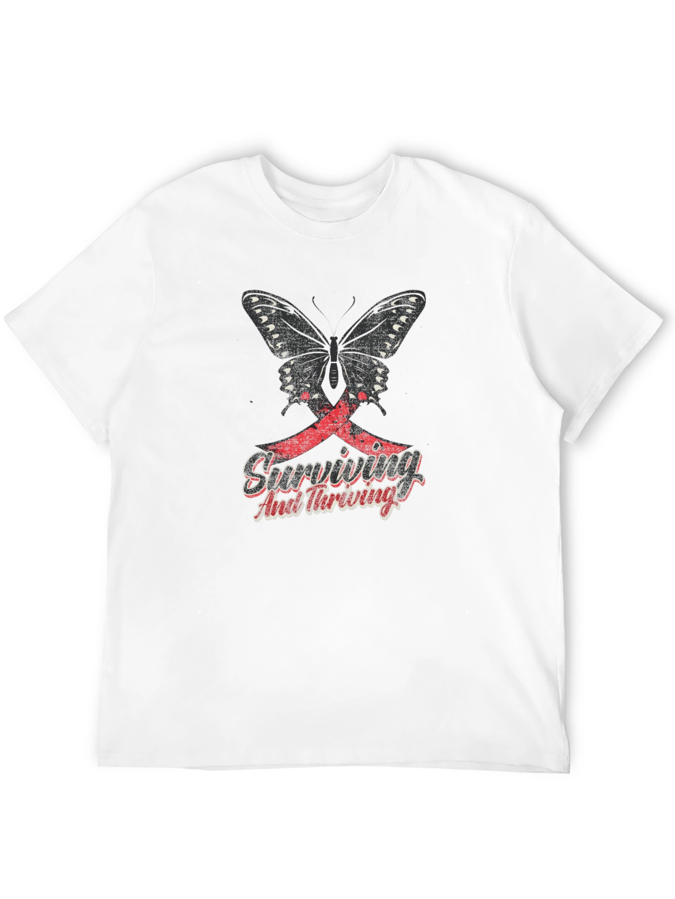Butterfly Surviving and Thriving Graphic T-Shirt