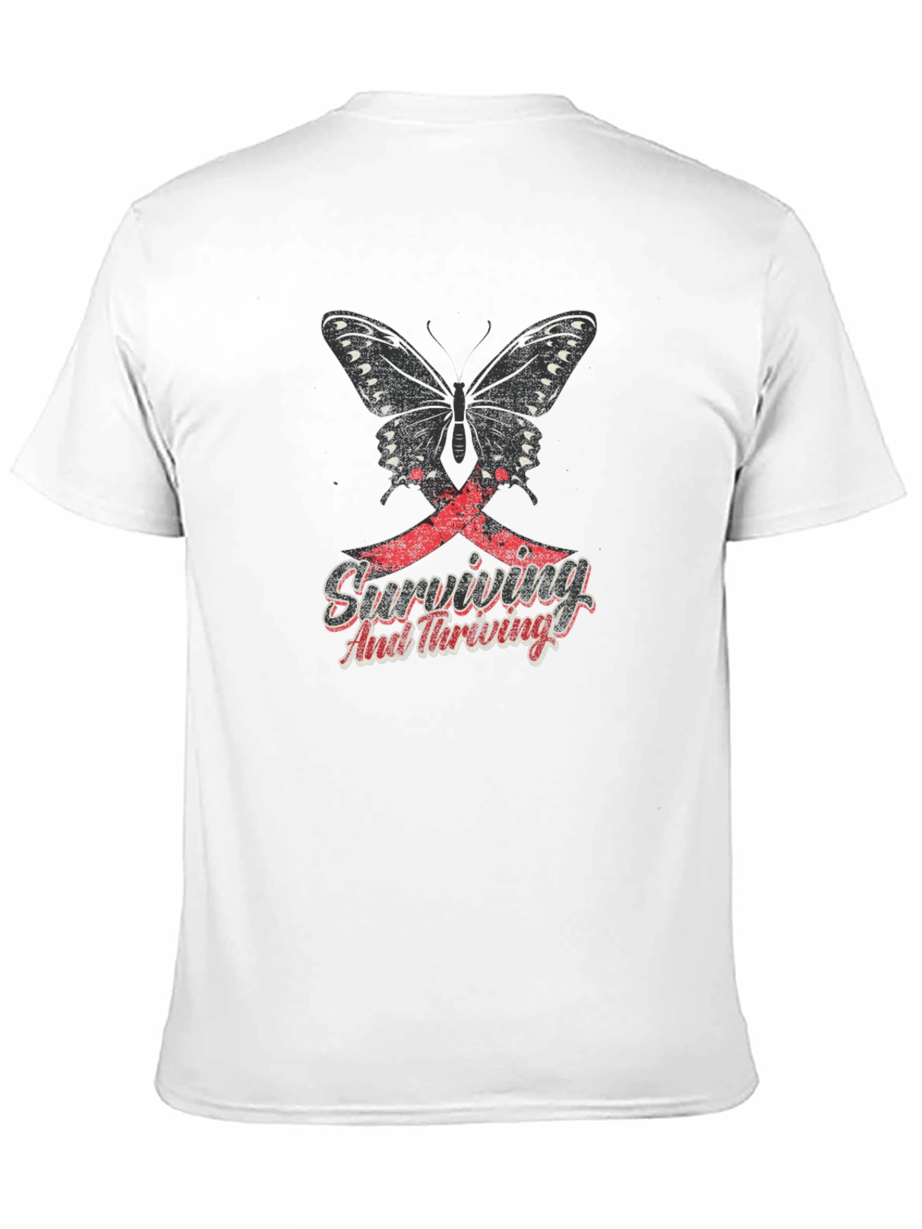Butterfly Surviving and Thriving Graphic T-Shirt
