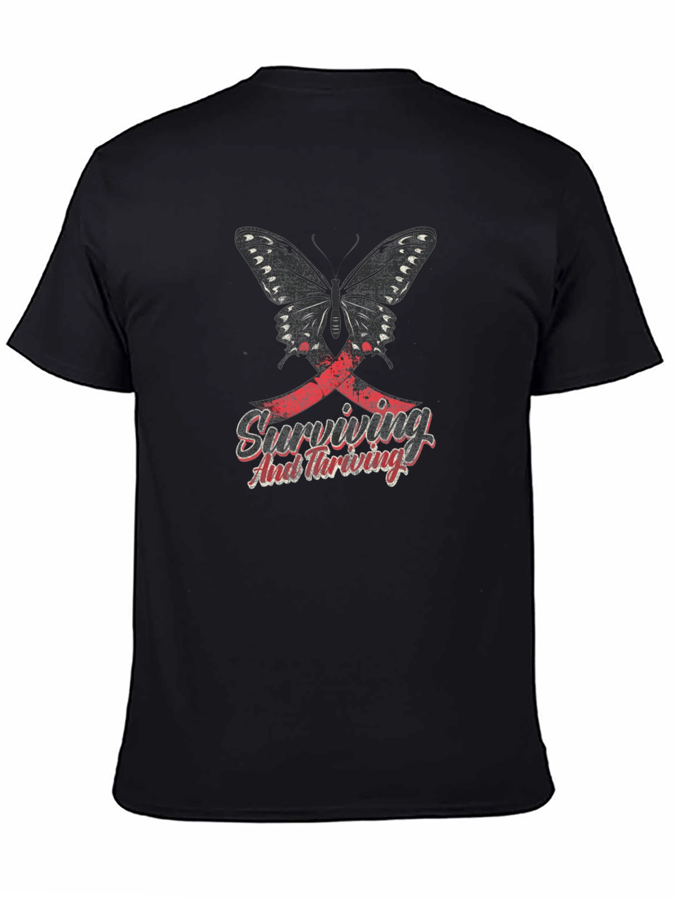 Butterfly Surviving and Thriving Graphic T-Shirt