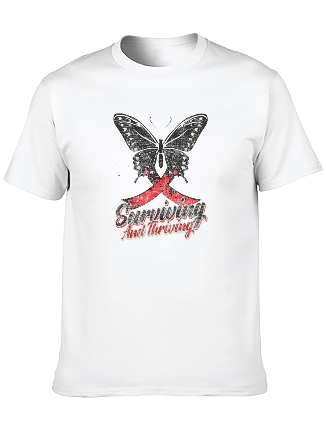 Butterfly Surviving and Thriving Graphic T-Shirt