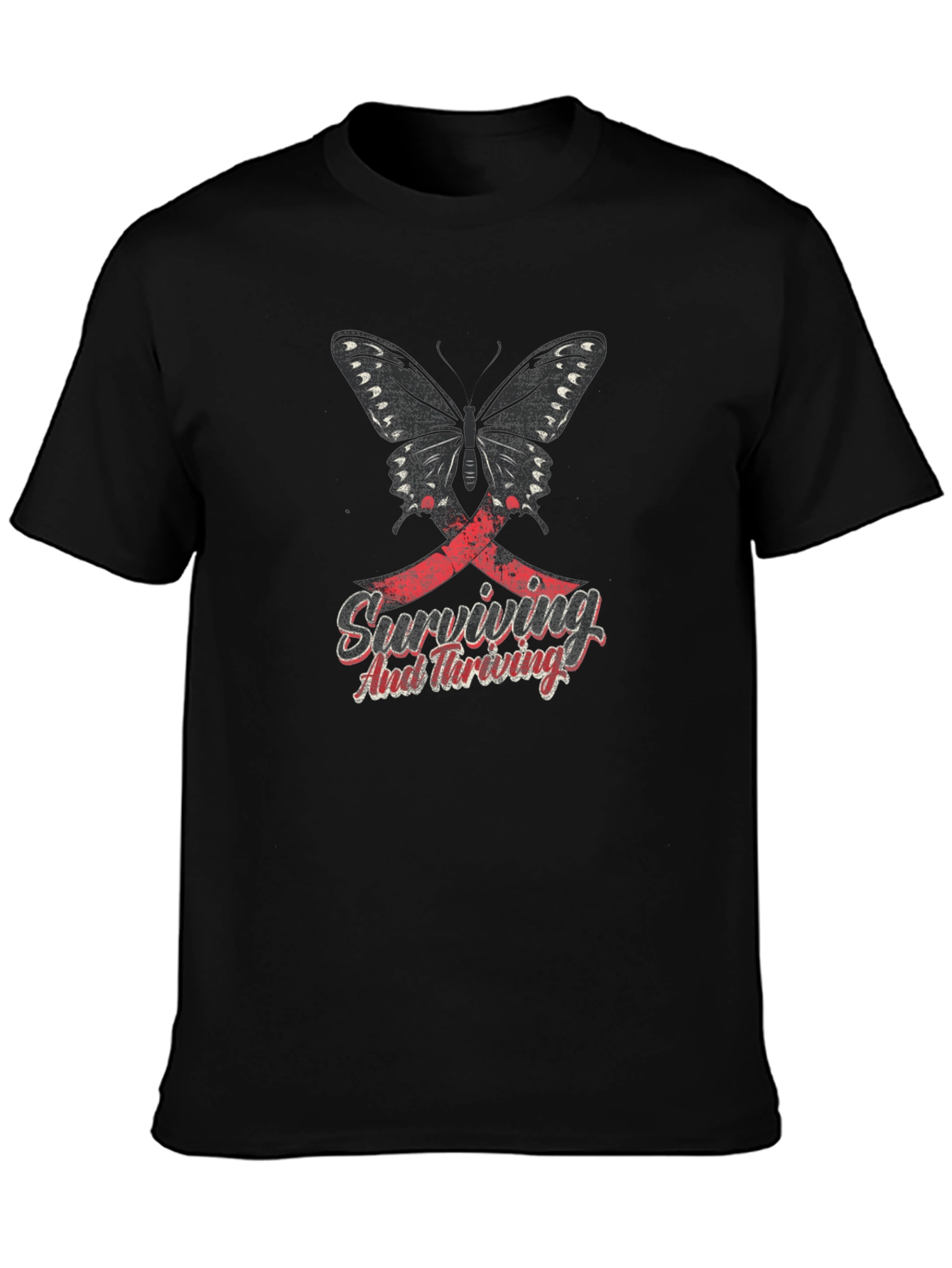 Butterfly Surviving and Thriving Graphic T-Shirt