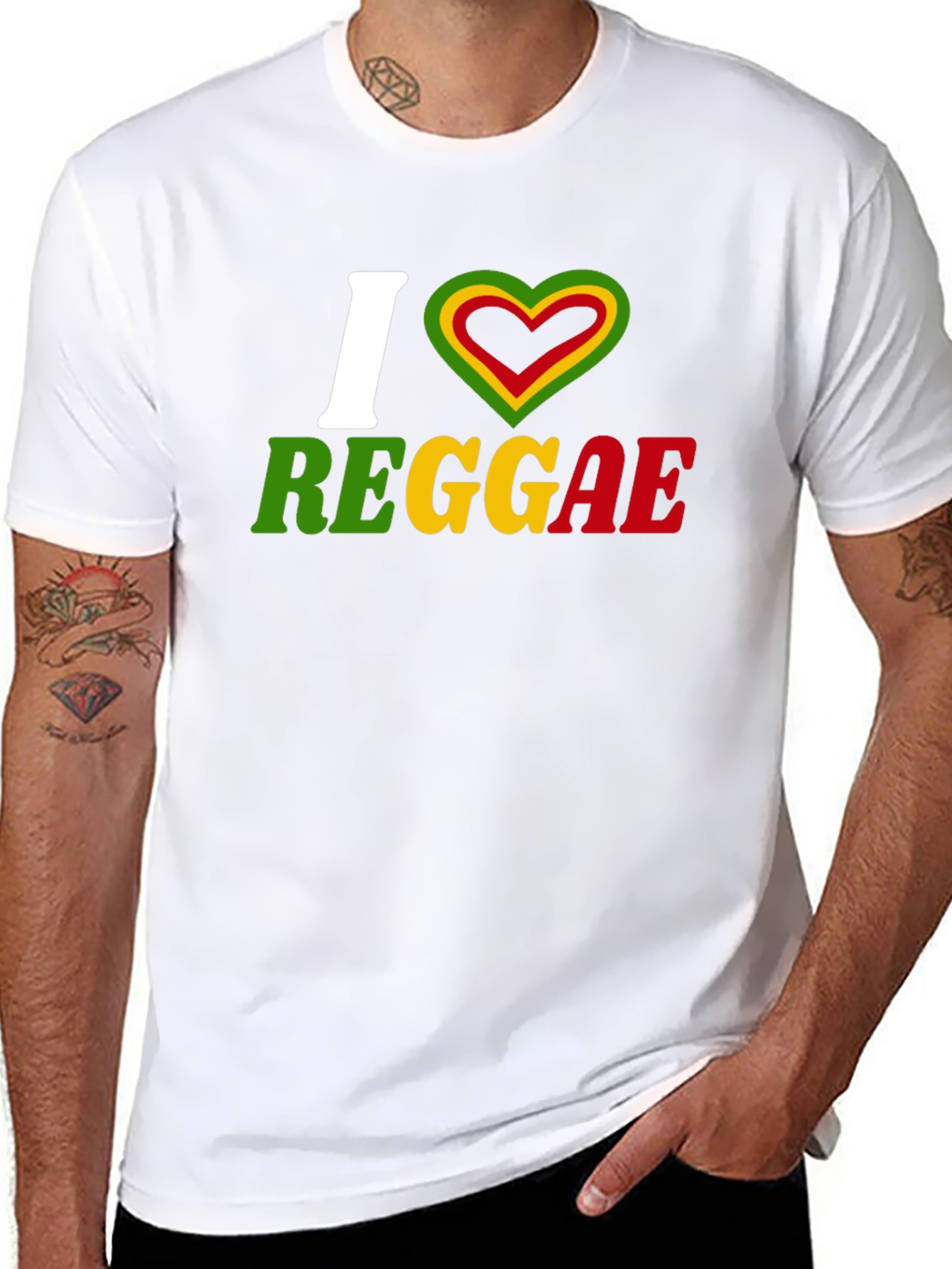 I Love Reggae Graphic T-Shirt