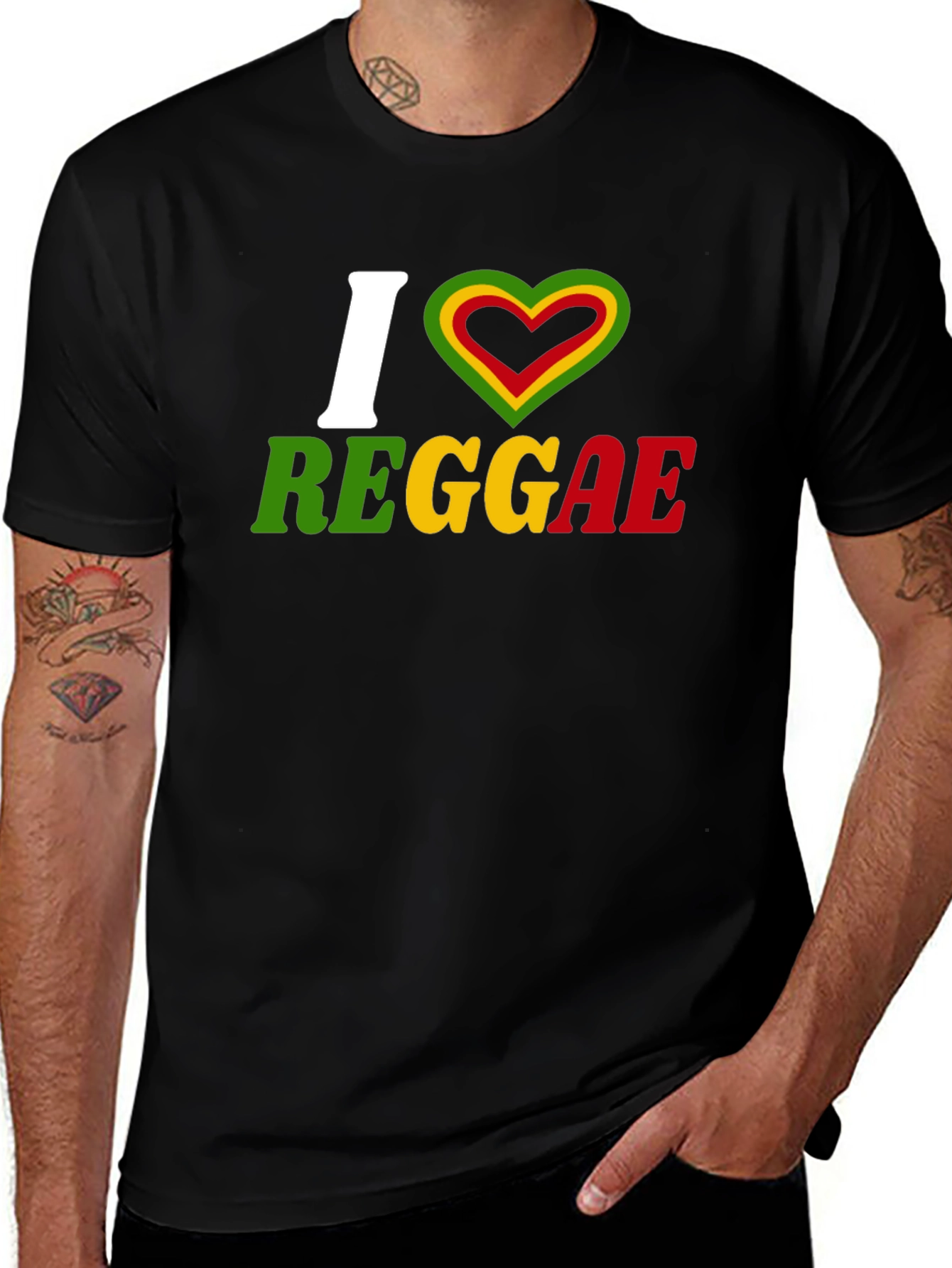 I Love Reggae Graphic T-Shirt