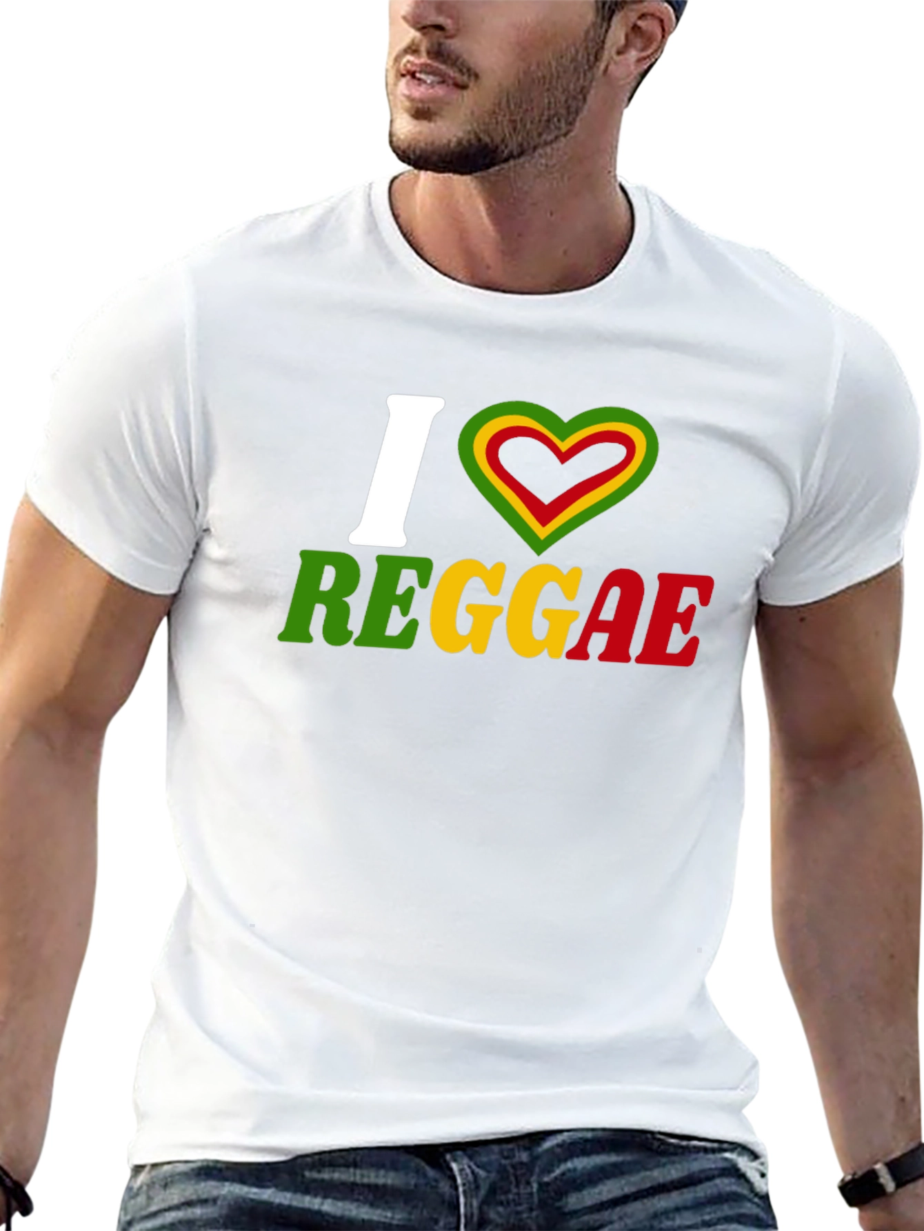I Love Reggae Graphic T-Shirt