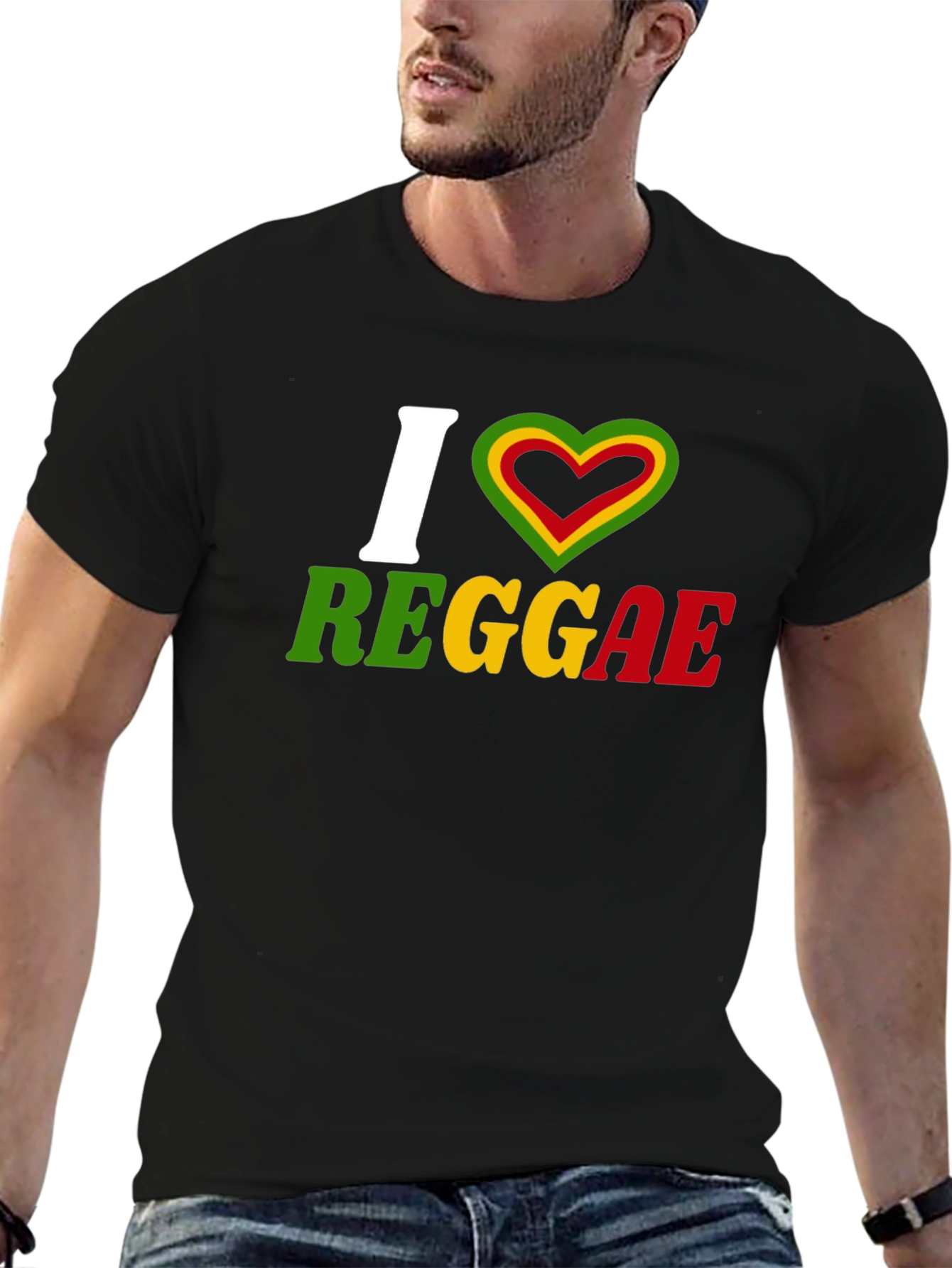 I Love Reggae Graphic T-Shirt